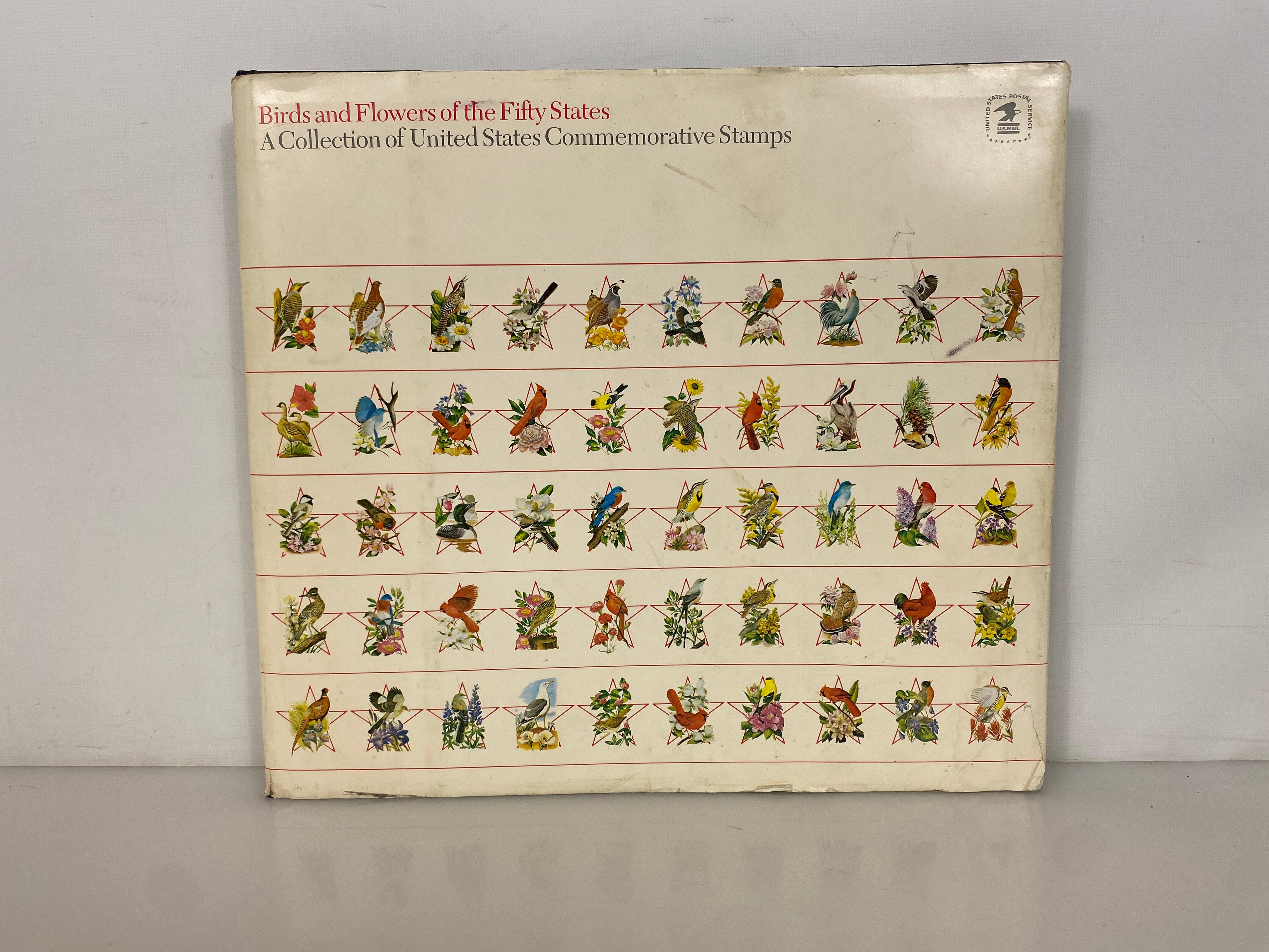 Birds & Flowers of the Fifty States 1982 HC DJ with Stamps Set