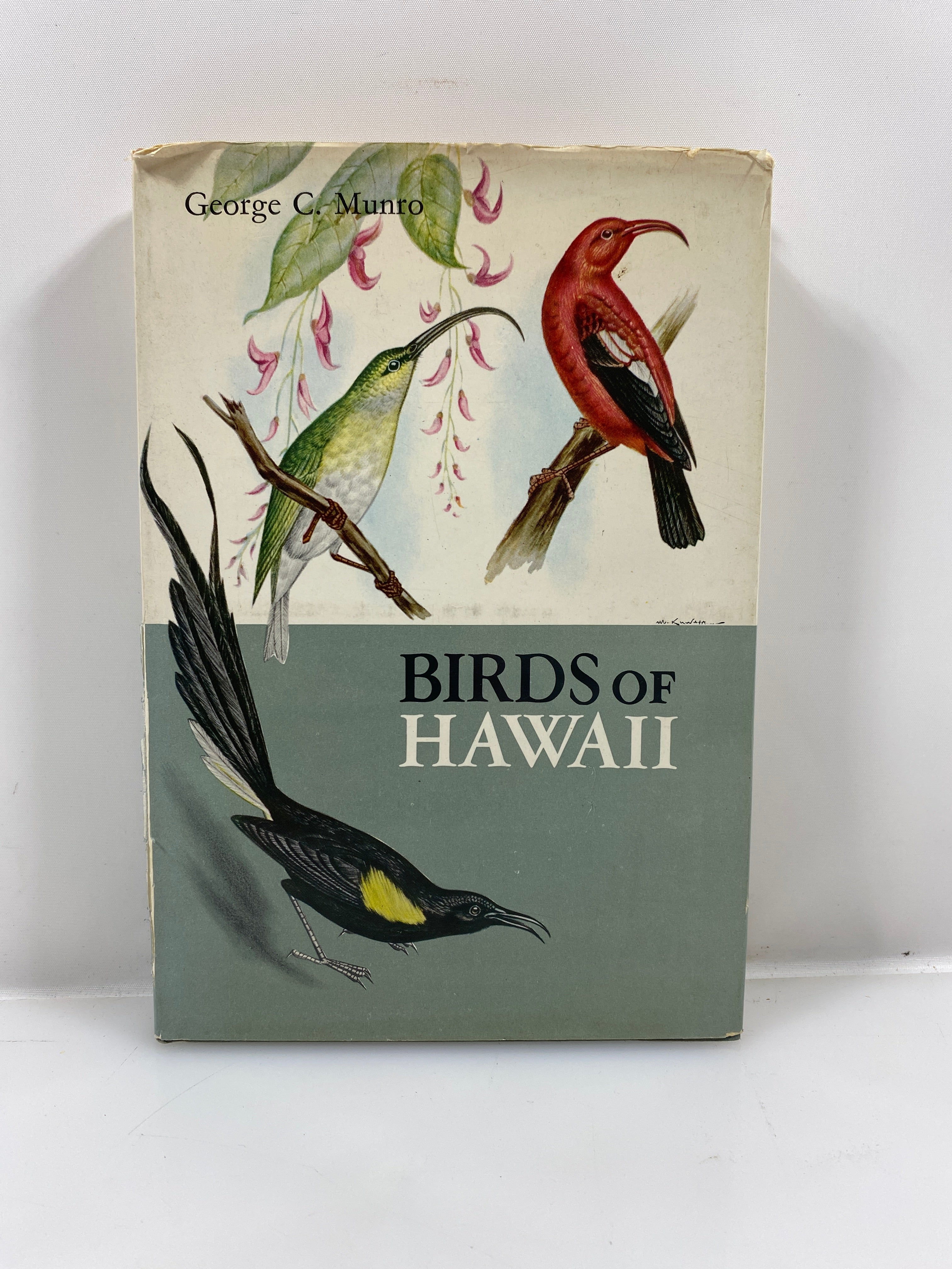 Birds of Hawaii by Munro 1960 HCDJ w/ Nat Geo Hawaii Map (1976)