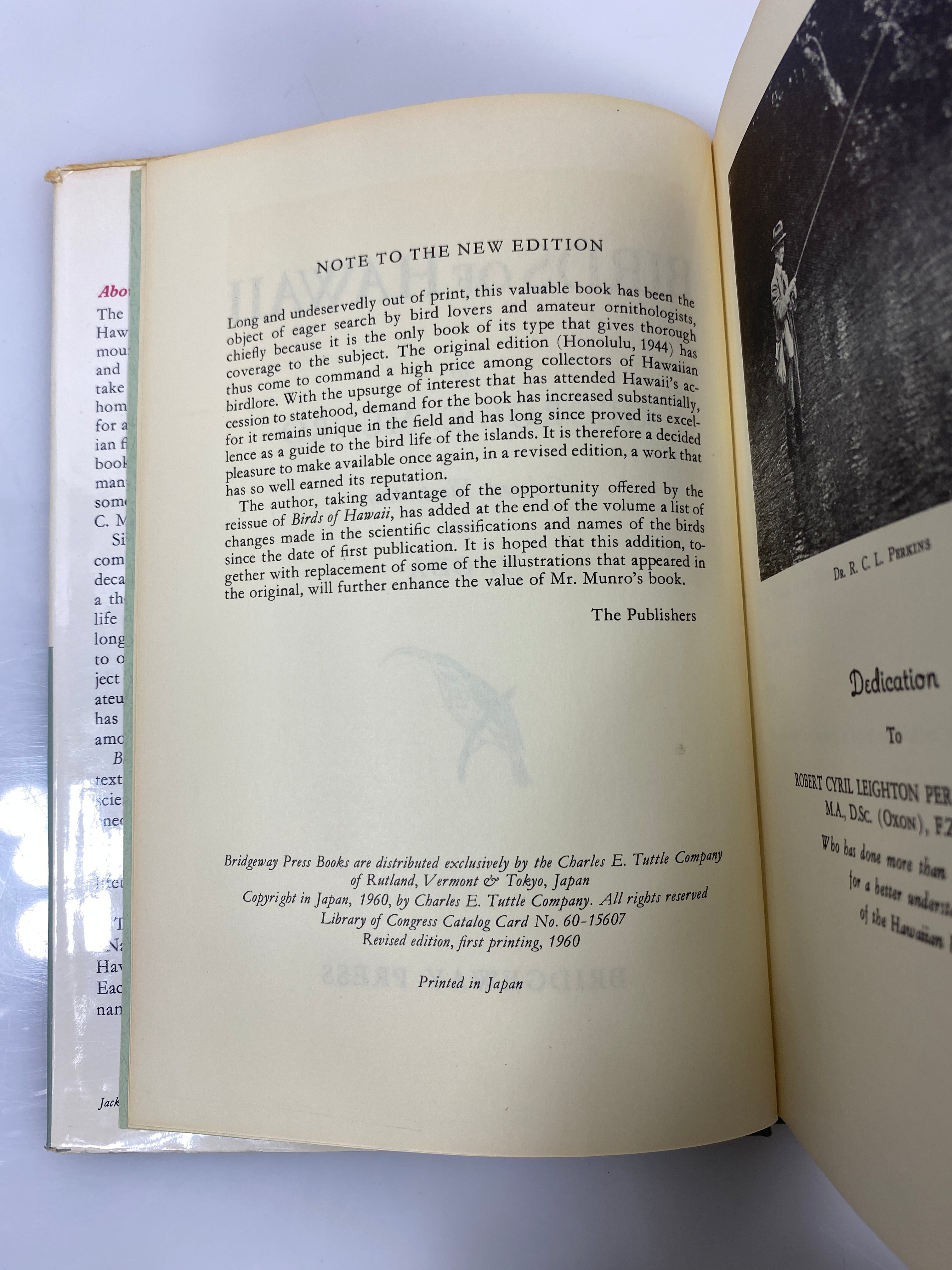Birds of Hawaii by Munro 1960 HCDJ w/ Nat Geo Hawaii Map (1976)