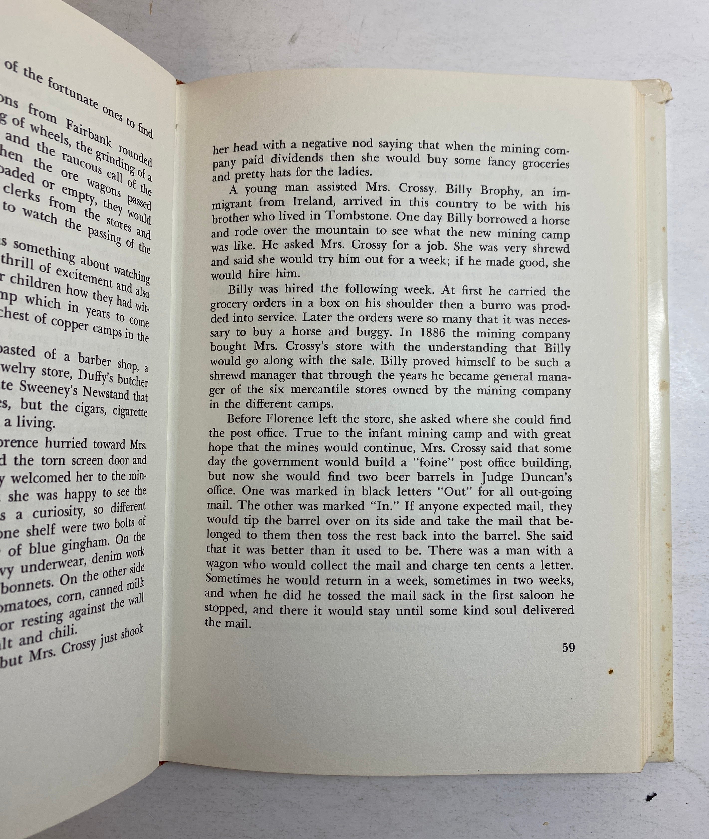 Bisbee Not So Long Ago by Burgess 1976 Facsimile Edition HC DJ