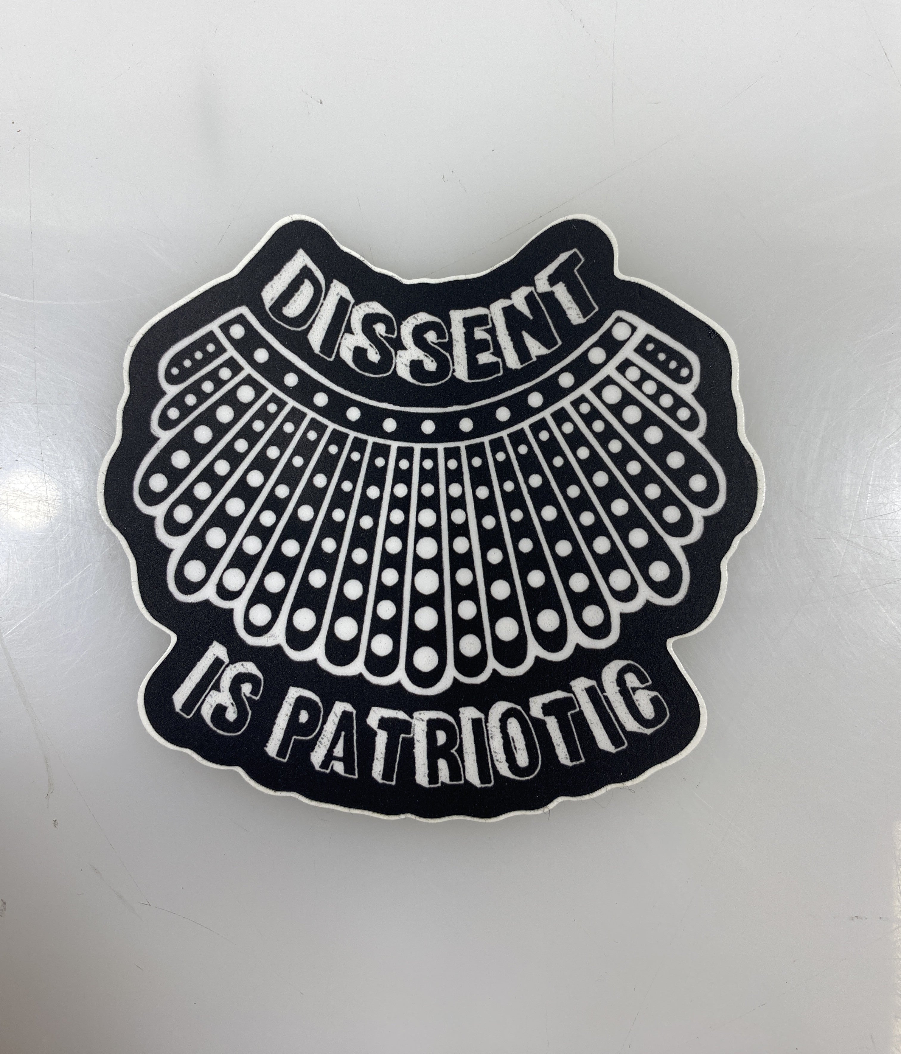 Black and White Dissent is Patriotic Stickers