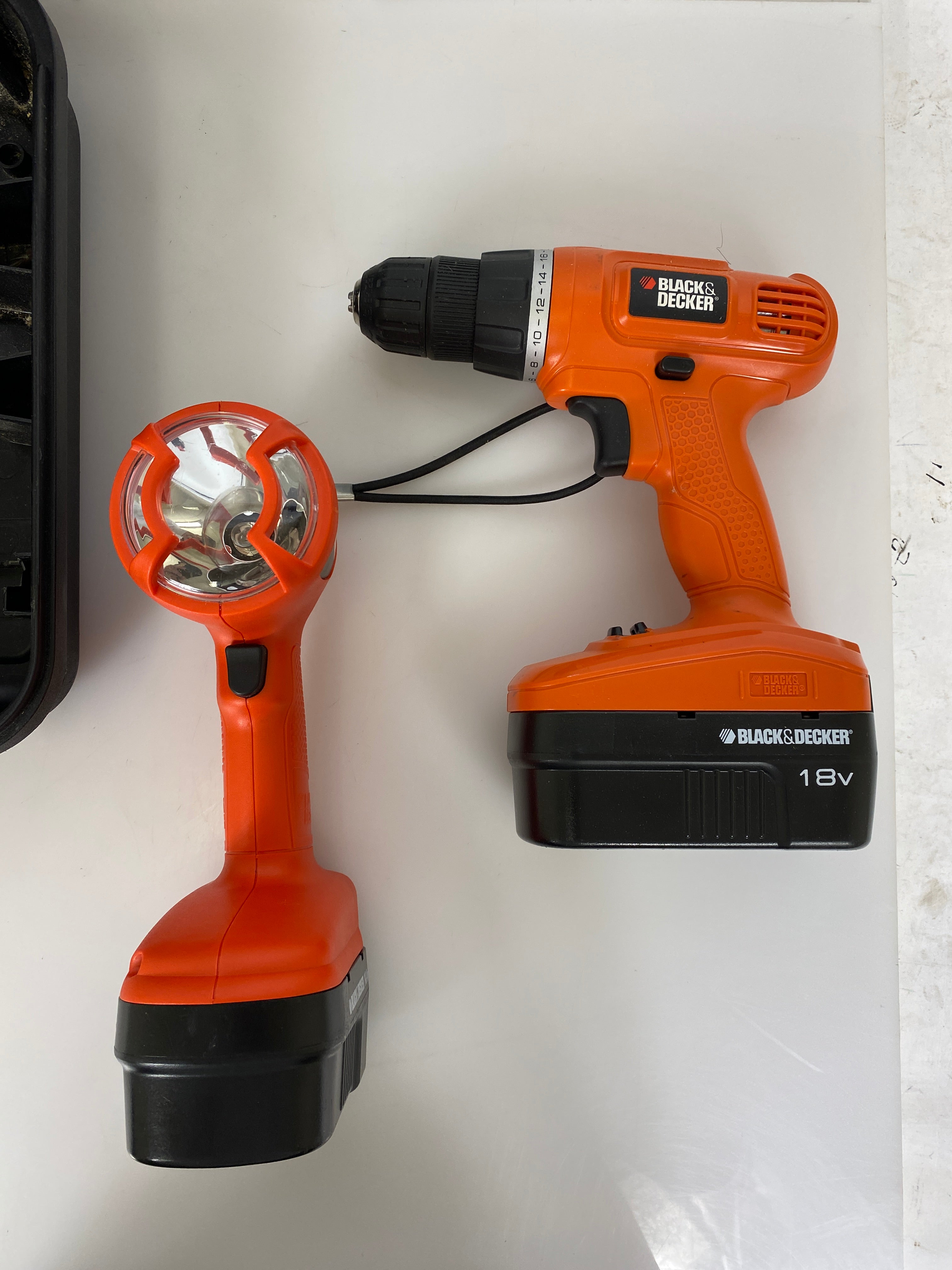 Black & Decker Drill and Light with Battery Combo Carrying Box