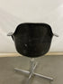Black Fiberglass Shell Chair