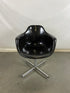 Black Fiberglass Shell Chair