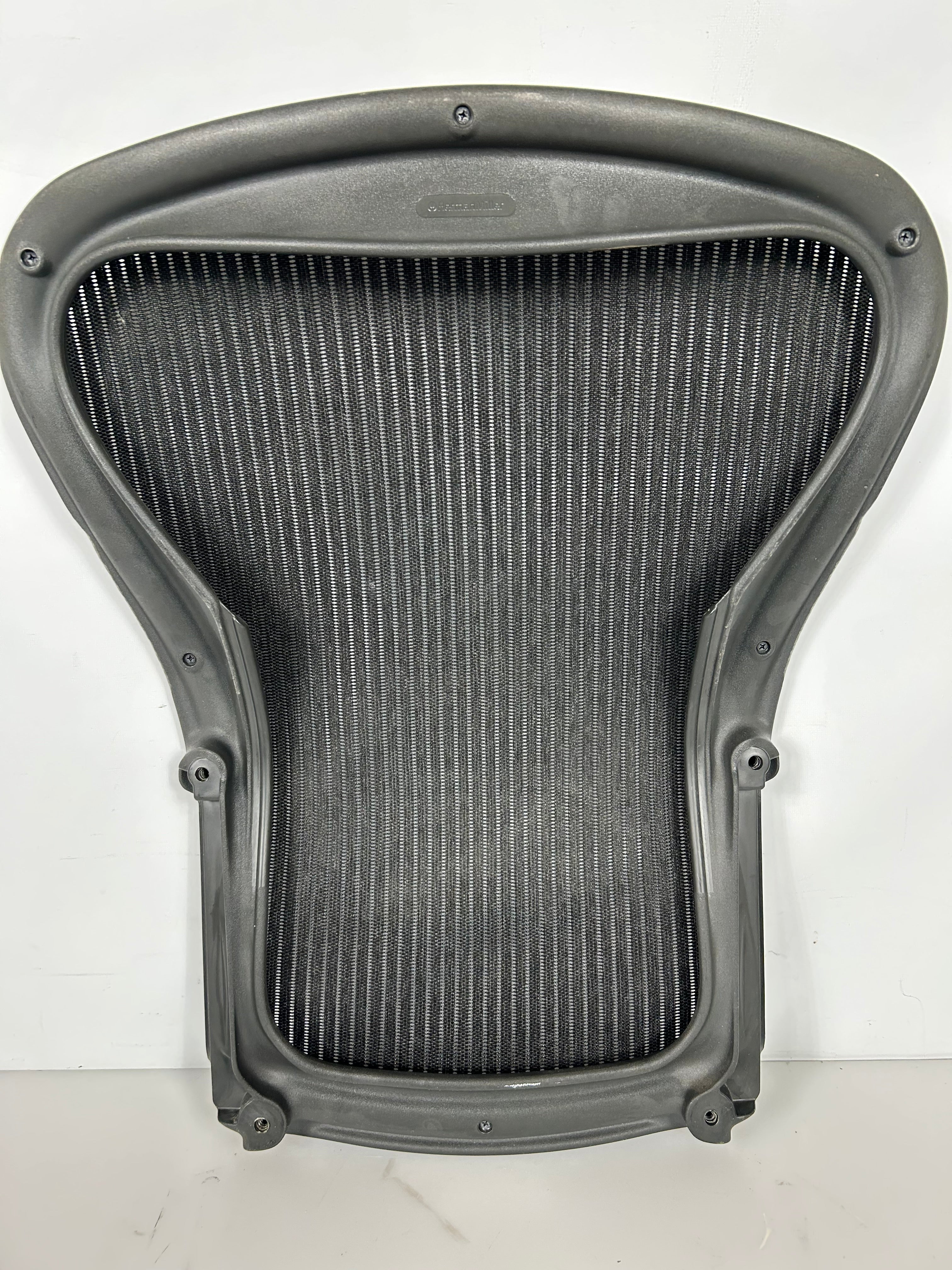 Black Herman Miller Aeron Seat Back Without Lumbar Pad Size B