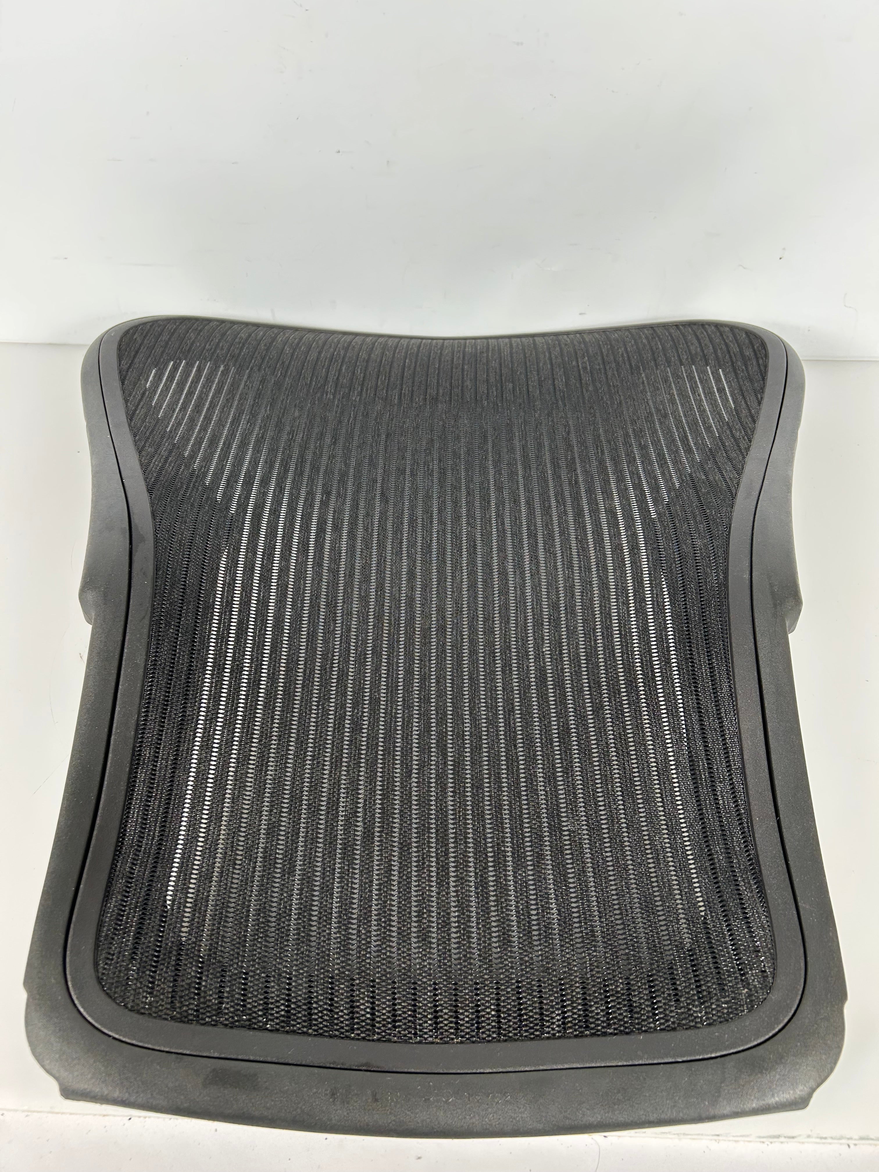 Black Herman Miller Aeron Seat Back Without Lumbar Pad Size B