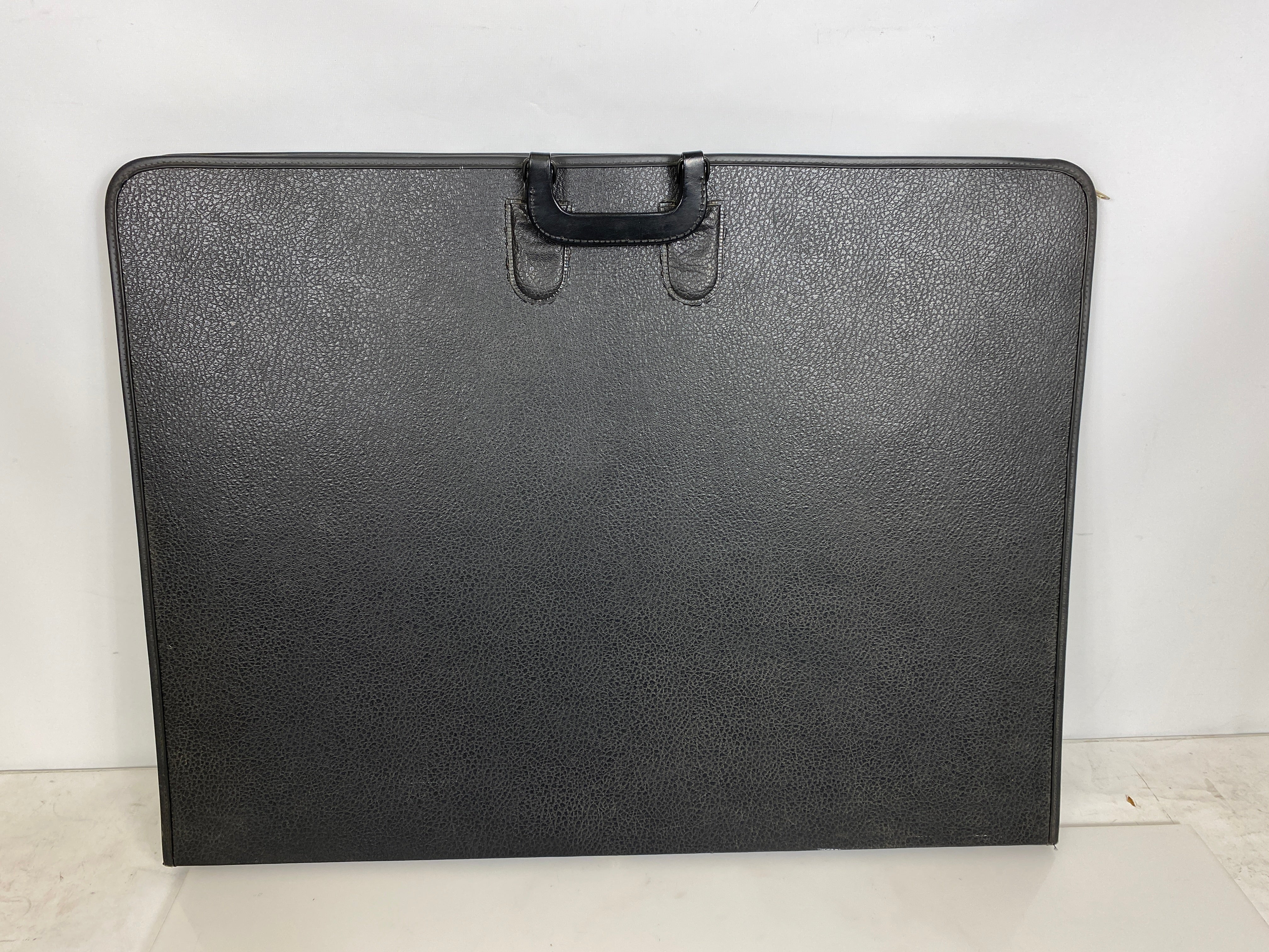 Black Leather Art Portfolio Case 23x30