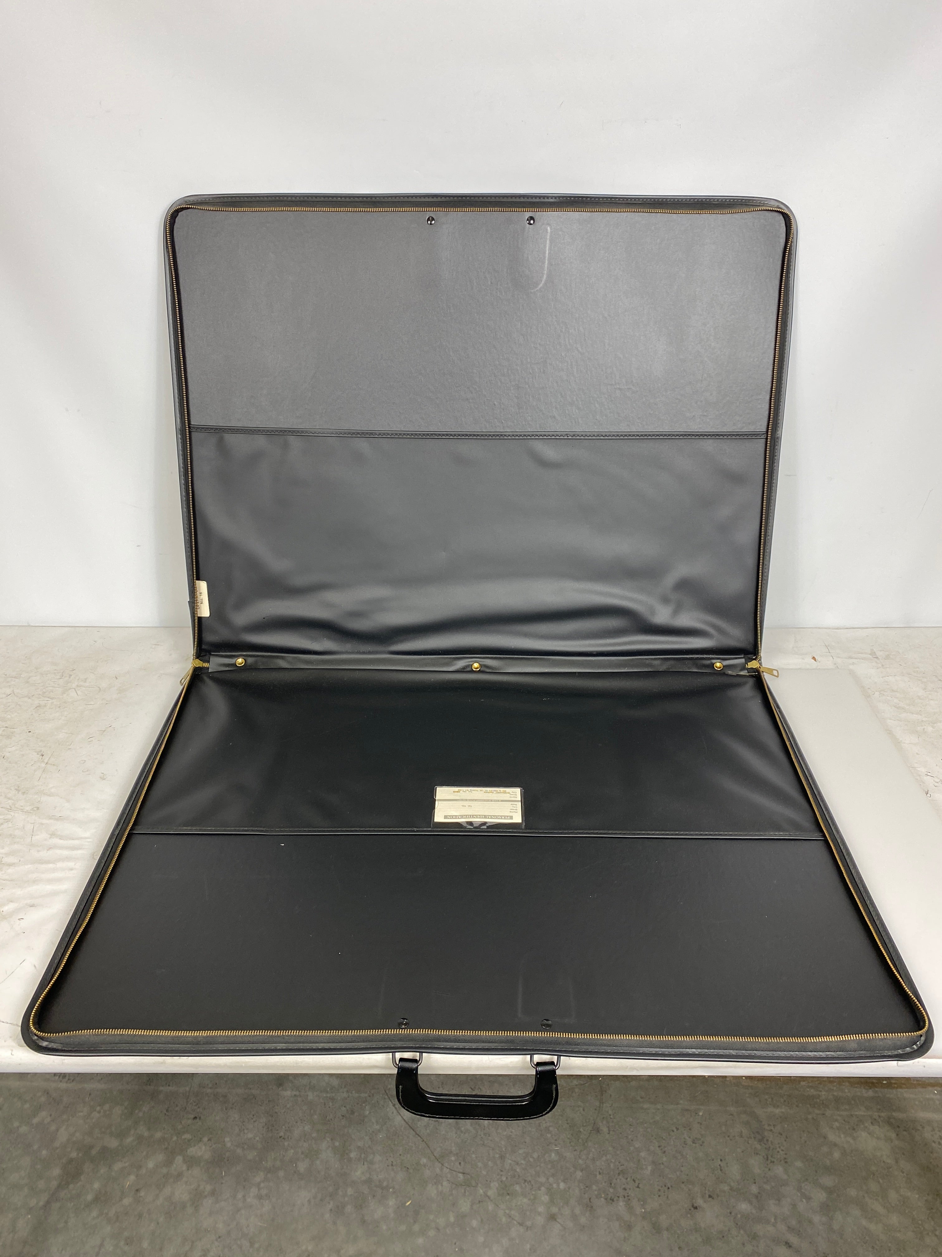 Black Leather Art Portfolio Case 23x30