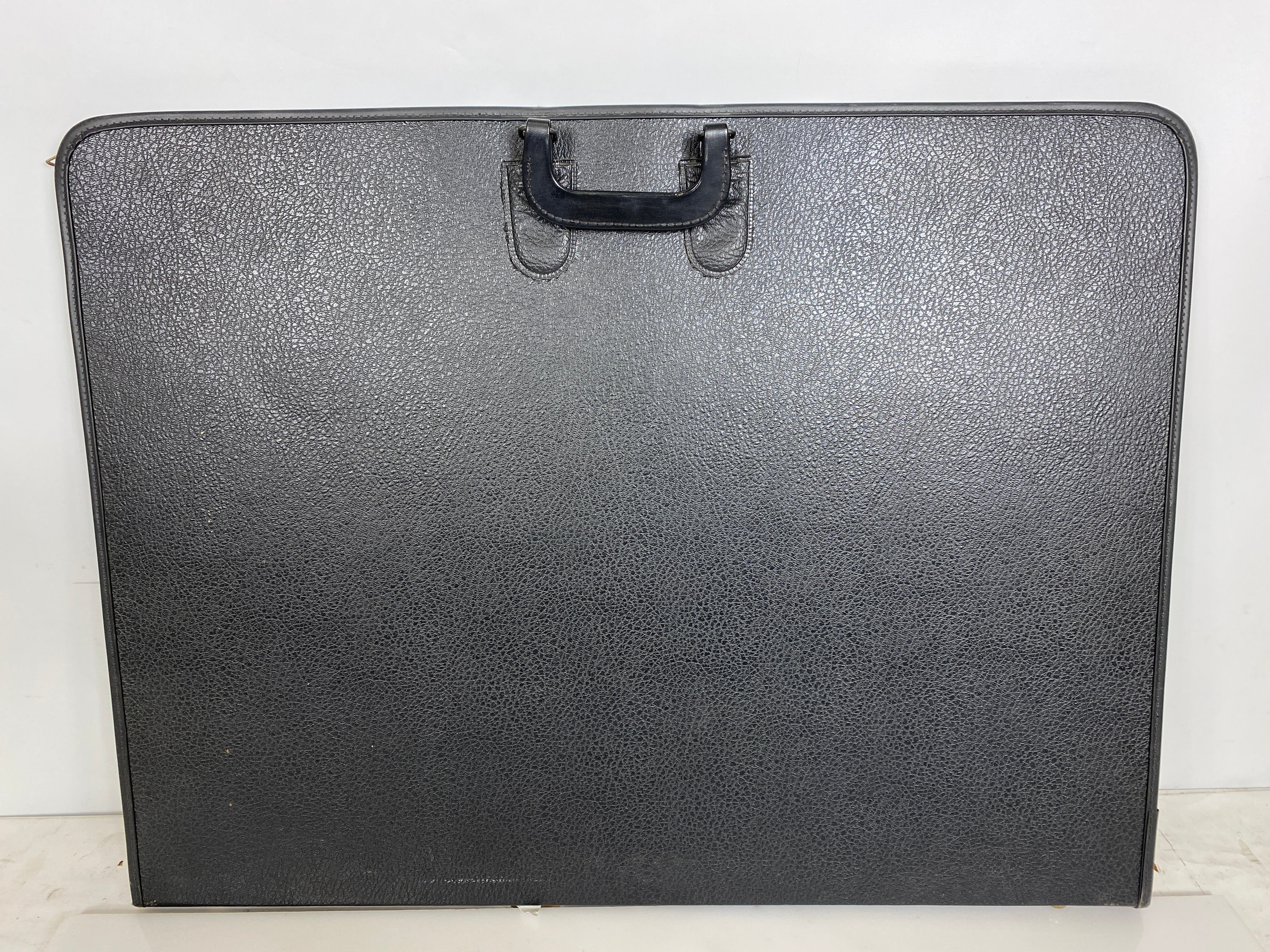 Black Leather Art Portfolio Case 23x30