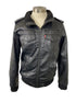Black Levi Sherpa Lined Leather Jacket Men's Size S