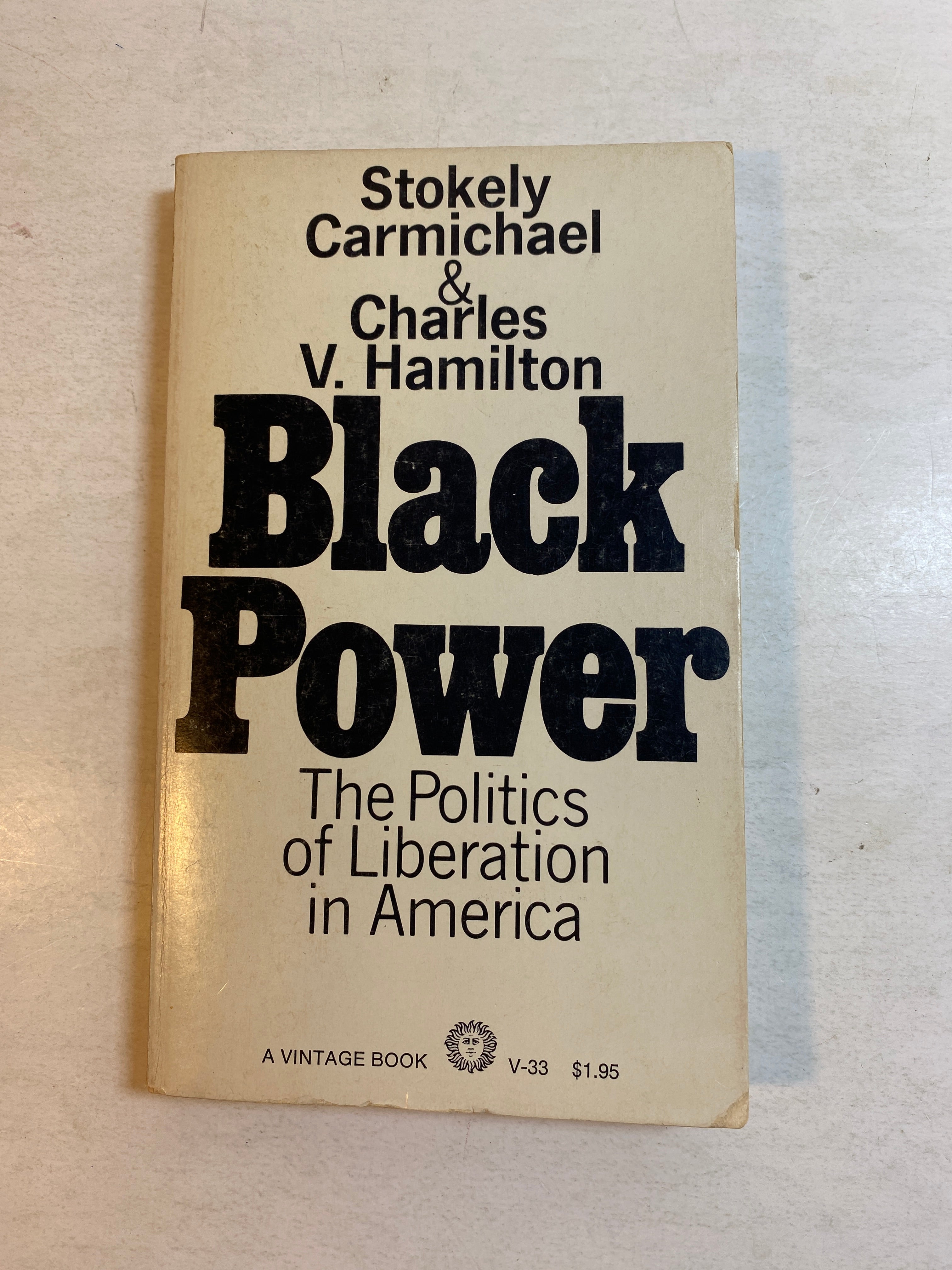 Black Power Stokely Carmichael & Charles Hamilton paperback 1967