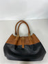 Black Rivet Leather Slouch Purse