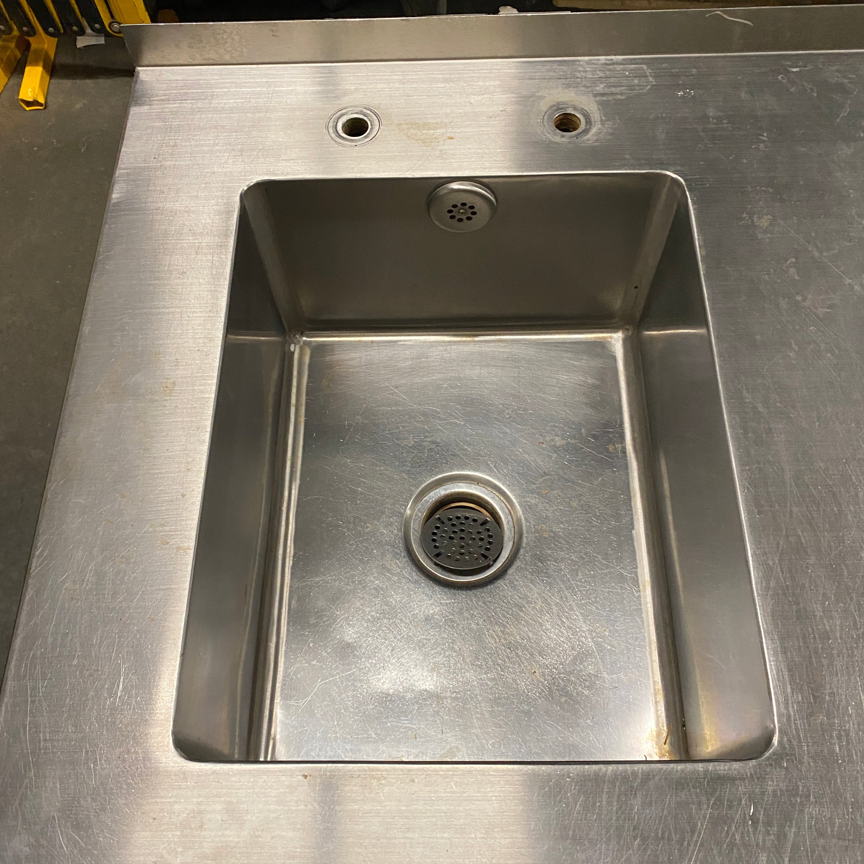 Black Stainless Steal Table w/ Storage Cabinet