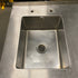 Black Stainless Steal Table w/ Storage Cabinet