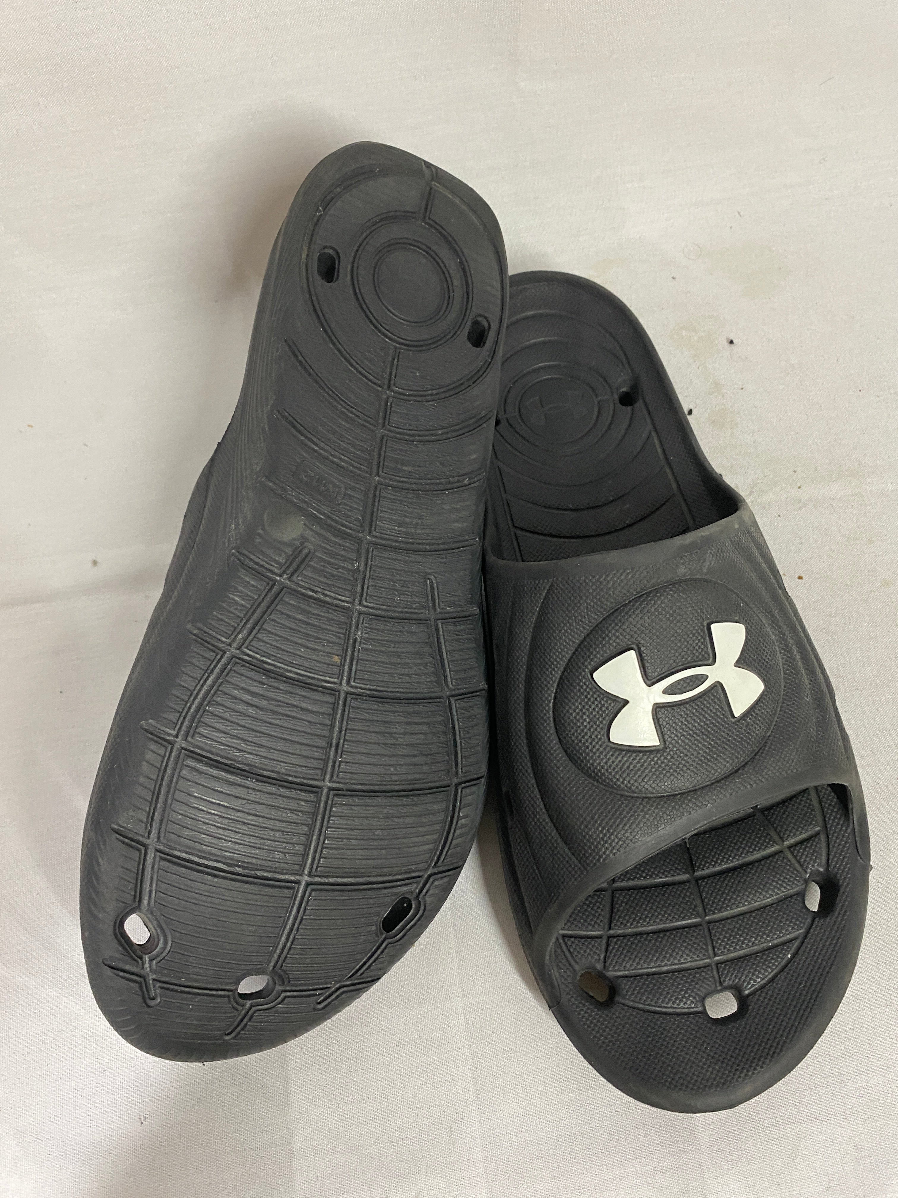Black Under Armour Locker IV Slide Sandals in Men's Size 12