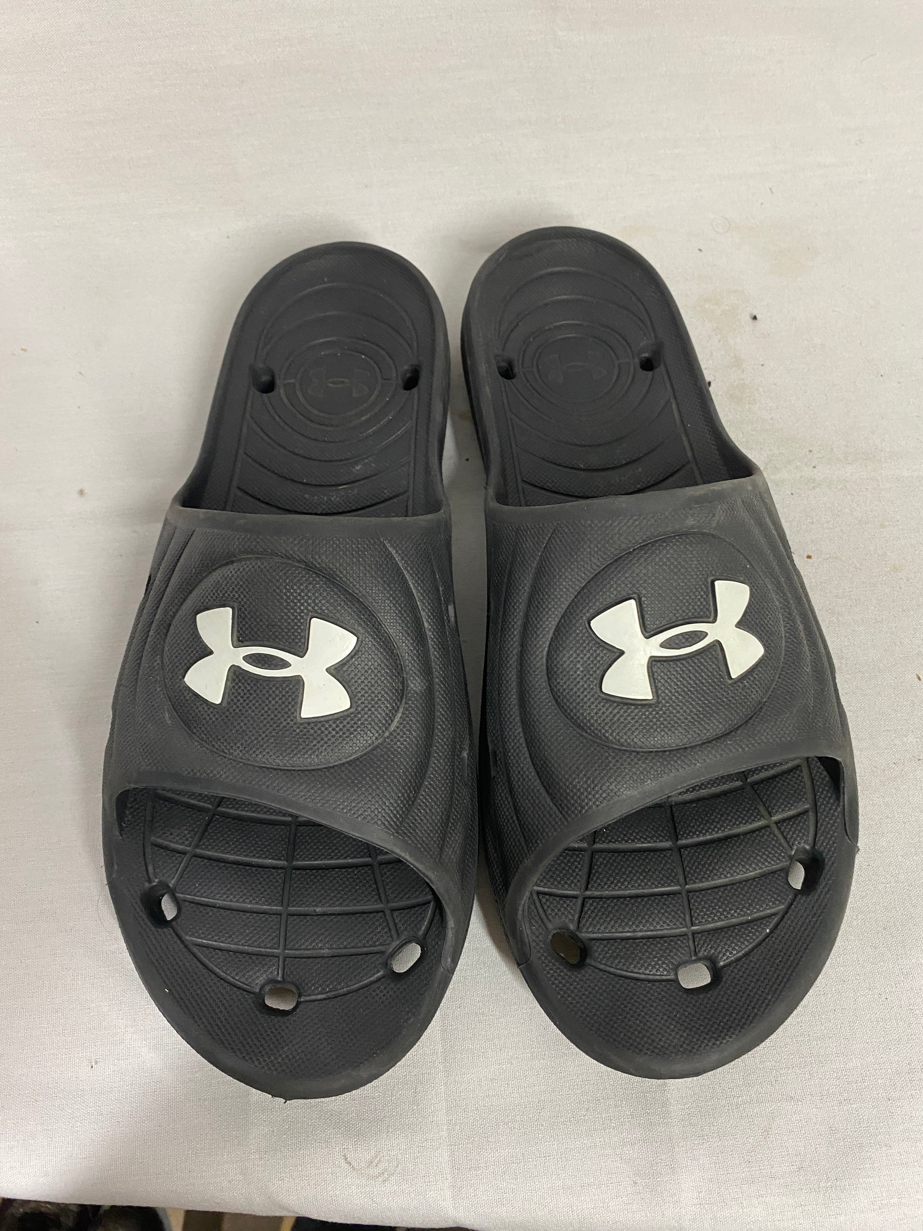 Black Under Armour Locker IV Slide Sandals in Men's Size 12