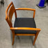 Black Upholstered Wooden Frame Chair