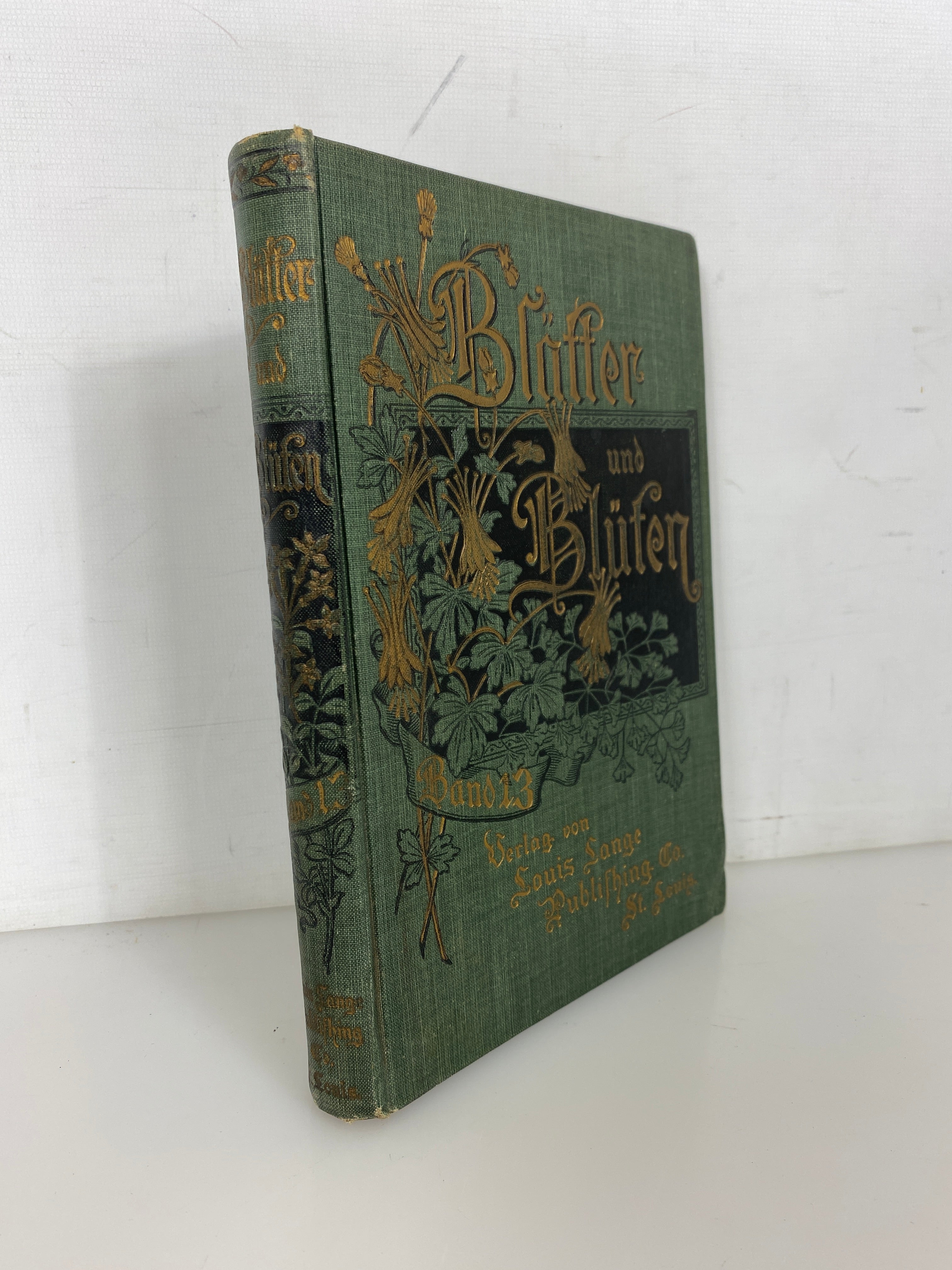 Blatter und Bluten (Band 13) Antique German Language Poems/Stories HC