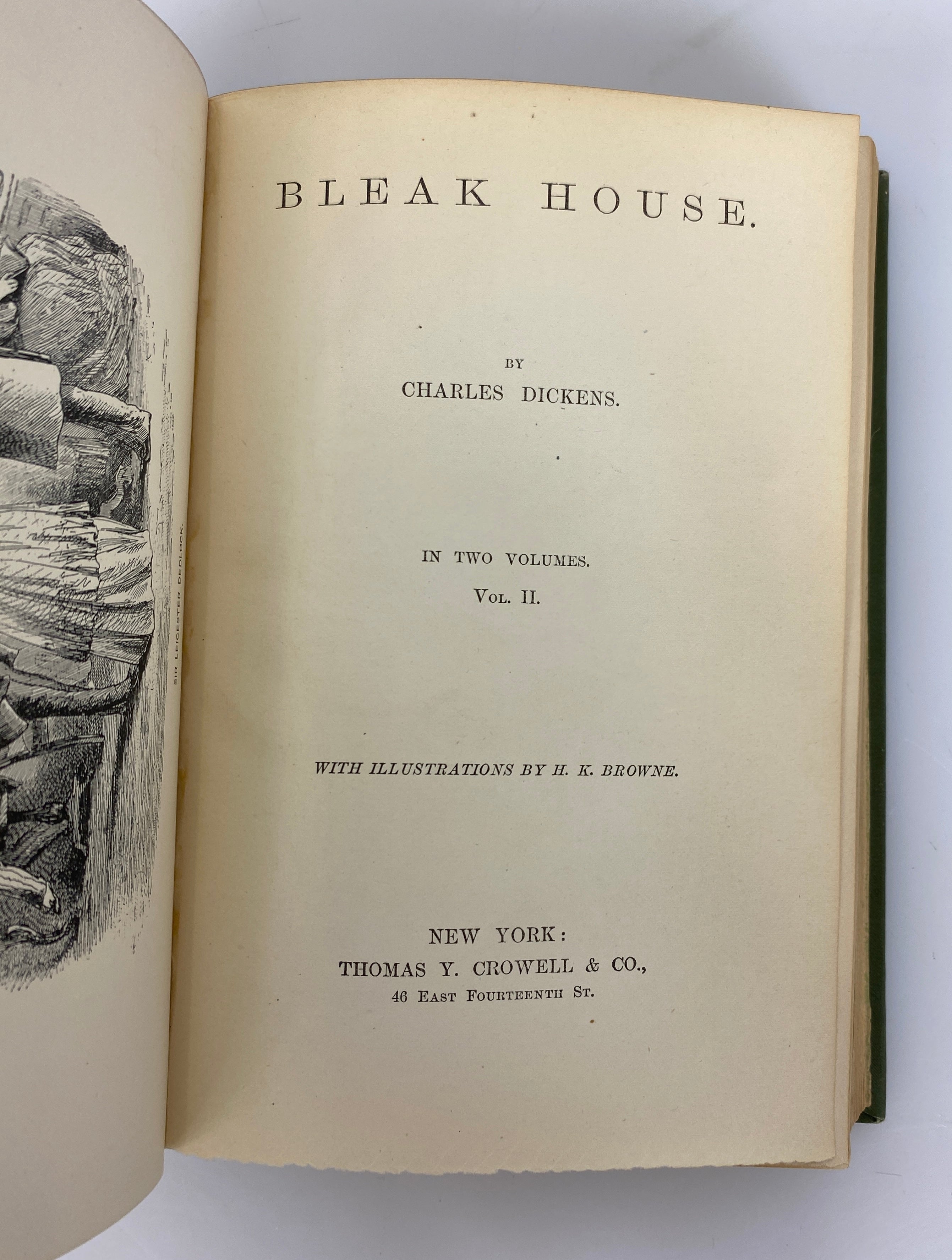 Bleak House in One Volume The Works of Charles Dickens c1900 Antique HC