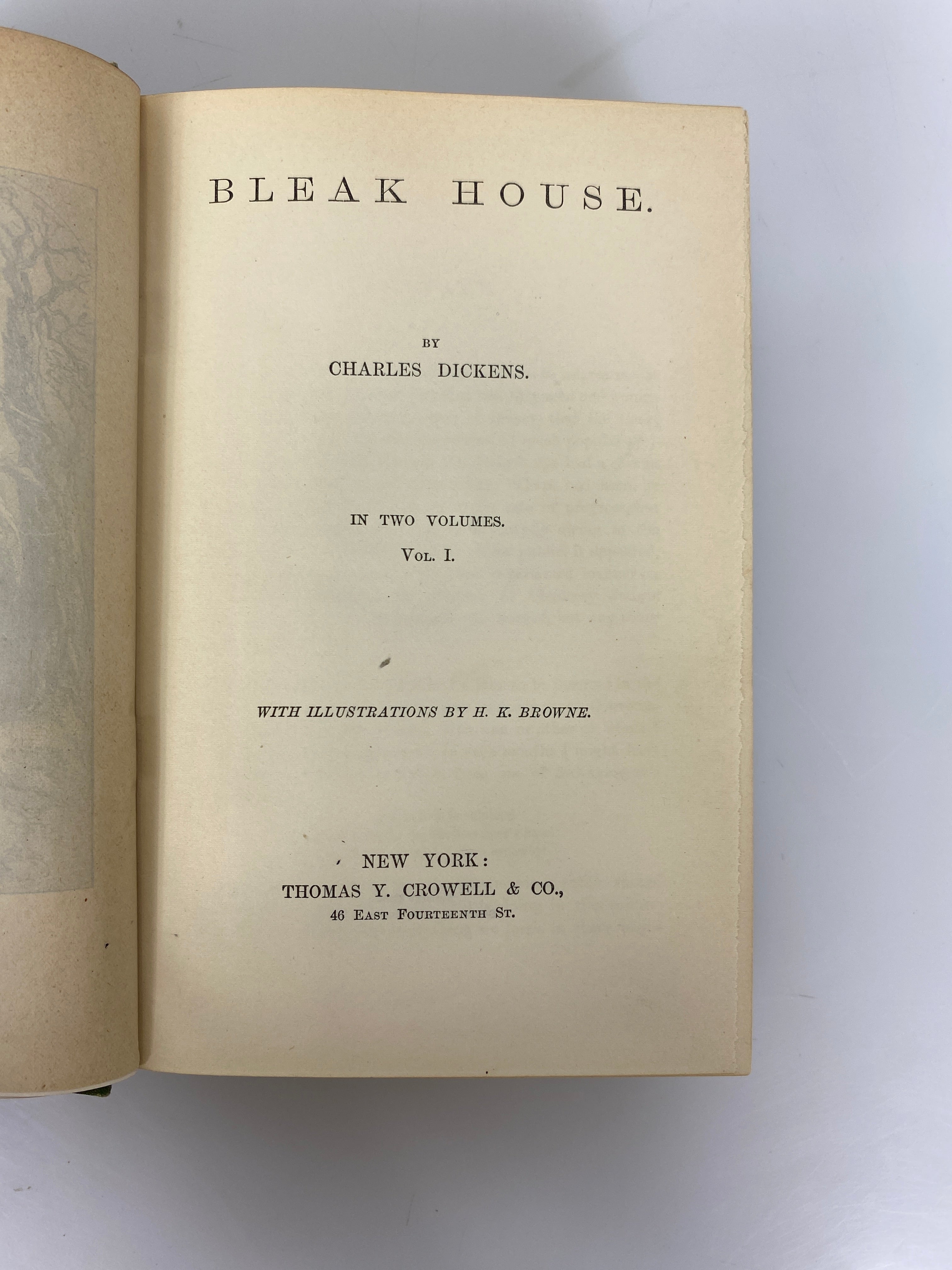Bleak House in One Volume The Works of Charles Dickens c1900 Antique HC