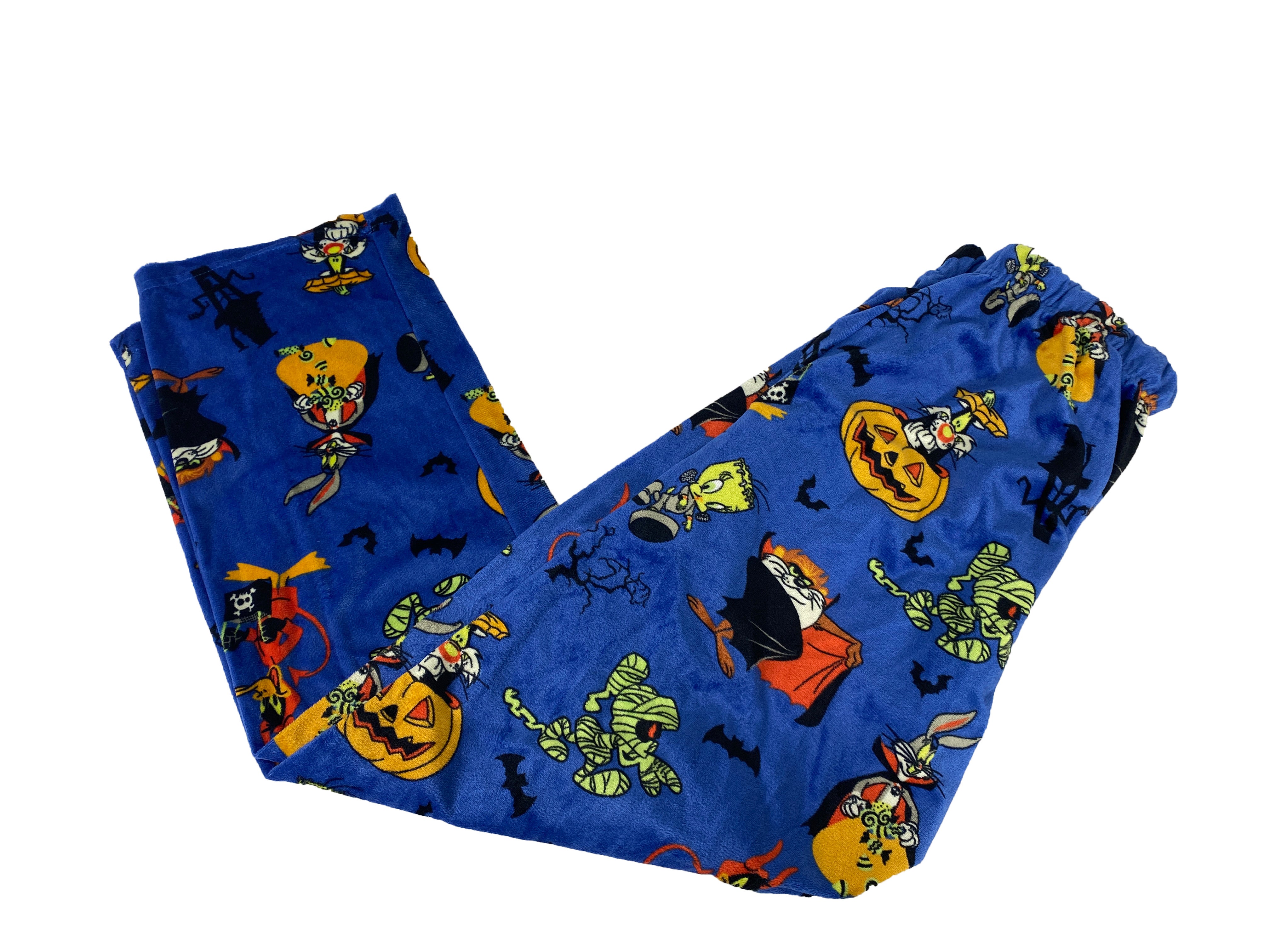 Blue Happy Boxer Looney Toons Pajama Pants Unisex Size Small