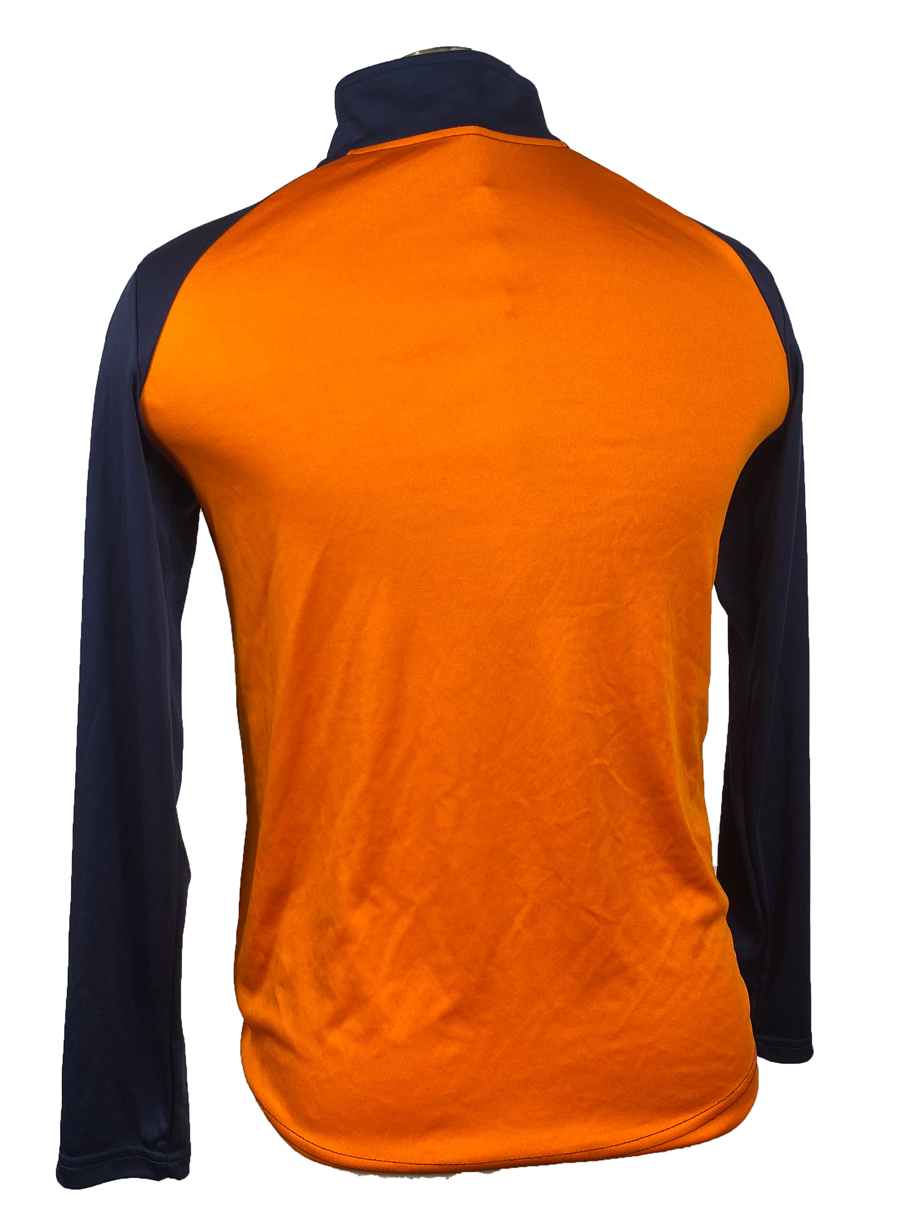 Blue & Orange Detroit Tigers Half-Zip Jacket Unisex Size L
