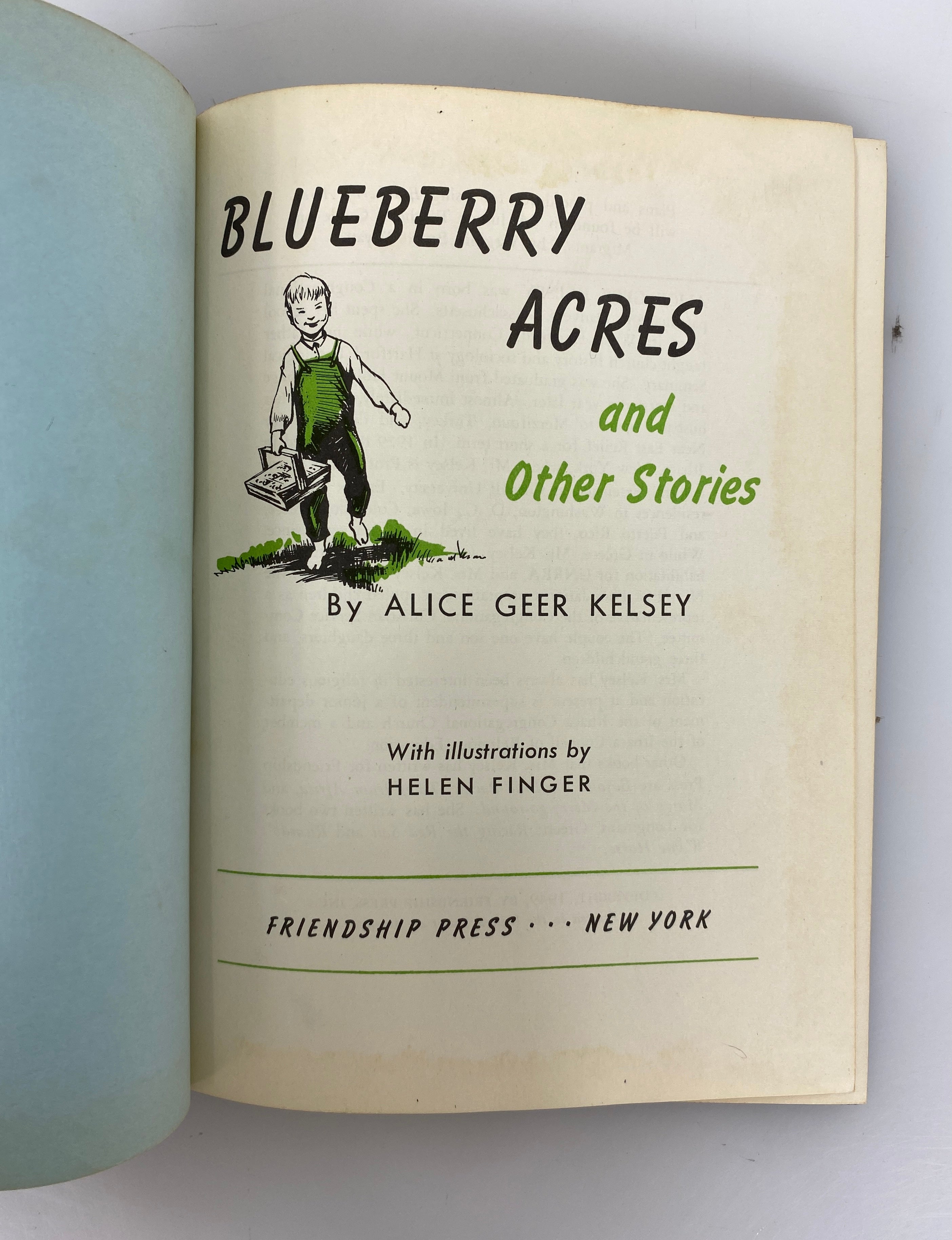 Blueberry Acres by Alice Geer Kelsey 1949 Vintage HC