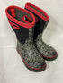 Bogs Black and Red K Classic Maze Water Boots Youth Size 3