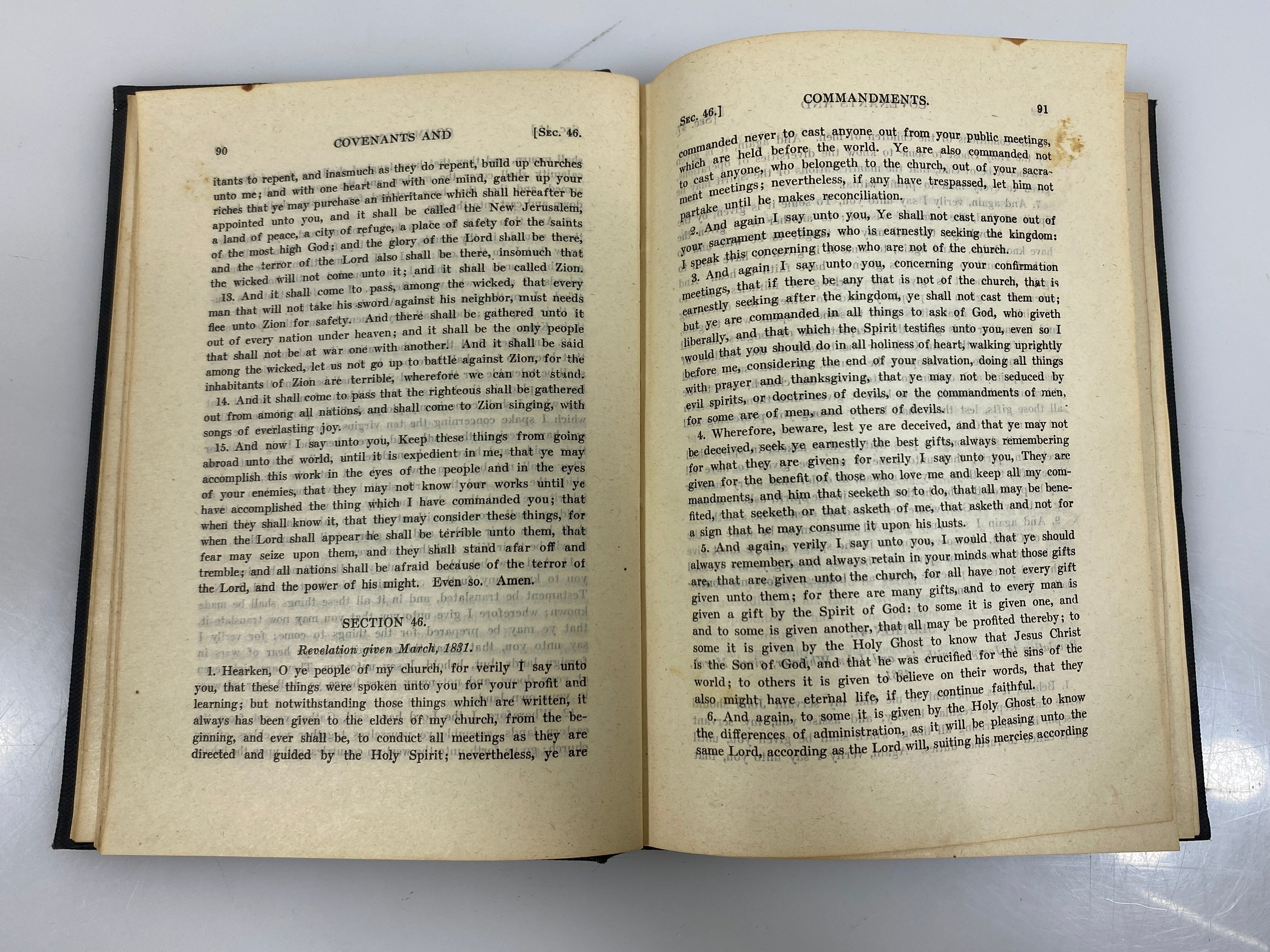 Book of Doctrine and Covenants Church of Latter Day Saints 1946 HC