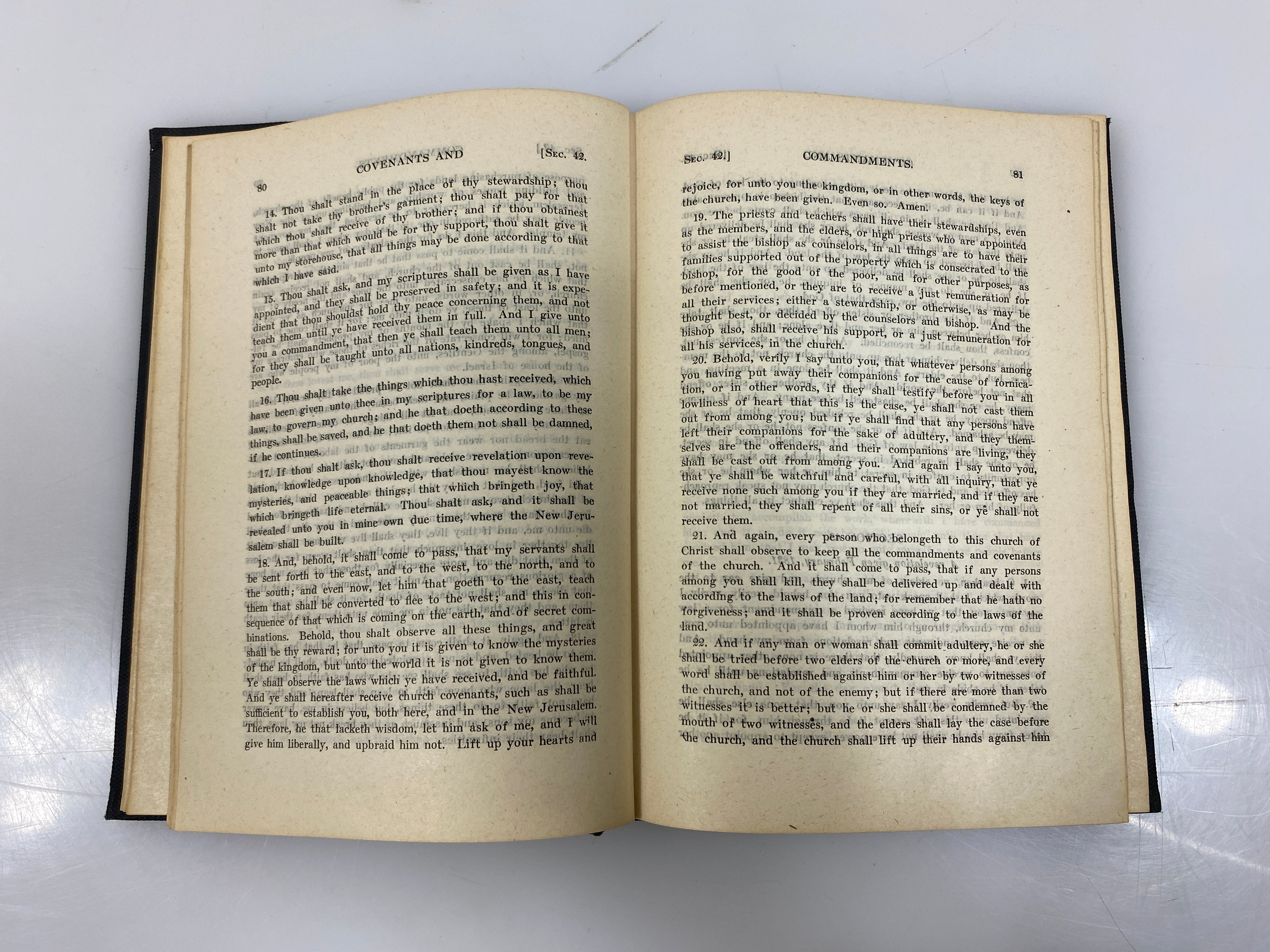 Book of Doctrine and Covenants Church of Latter Day Saints 1946 HC