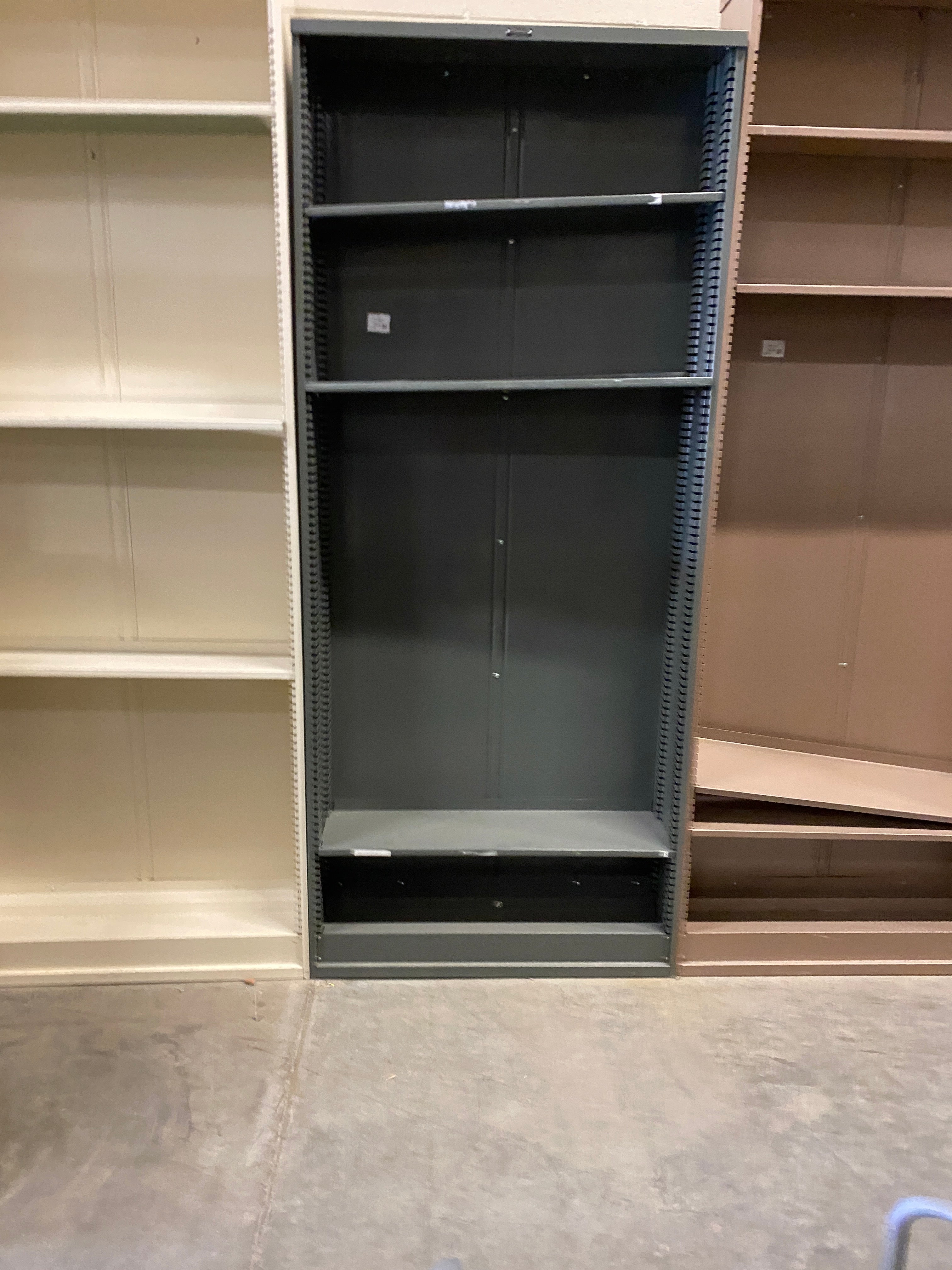 Borroughs Blue Gray Metal Shelves