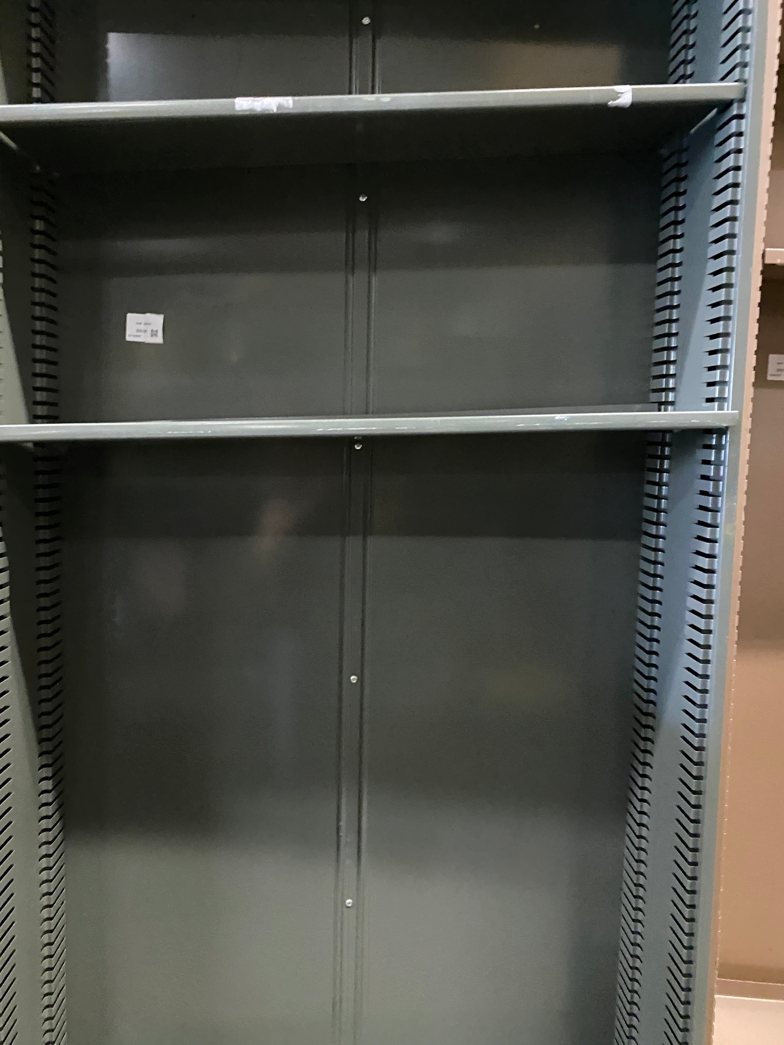Borroughs Blue Gray Metal Shelves
