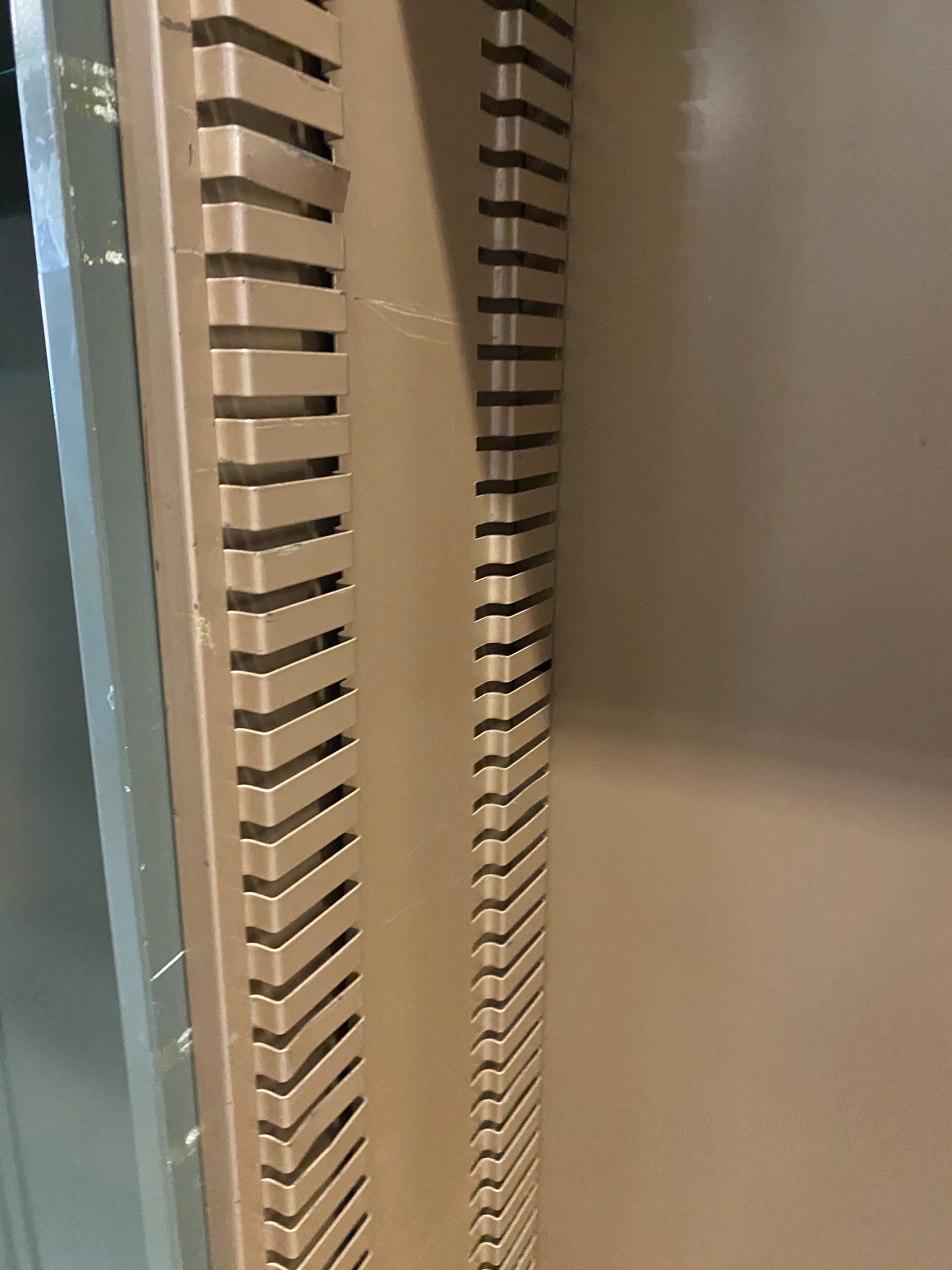 Borroughs Tan Gray Metal Shelves
