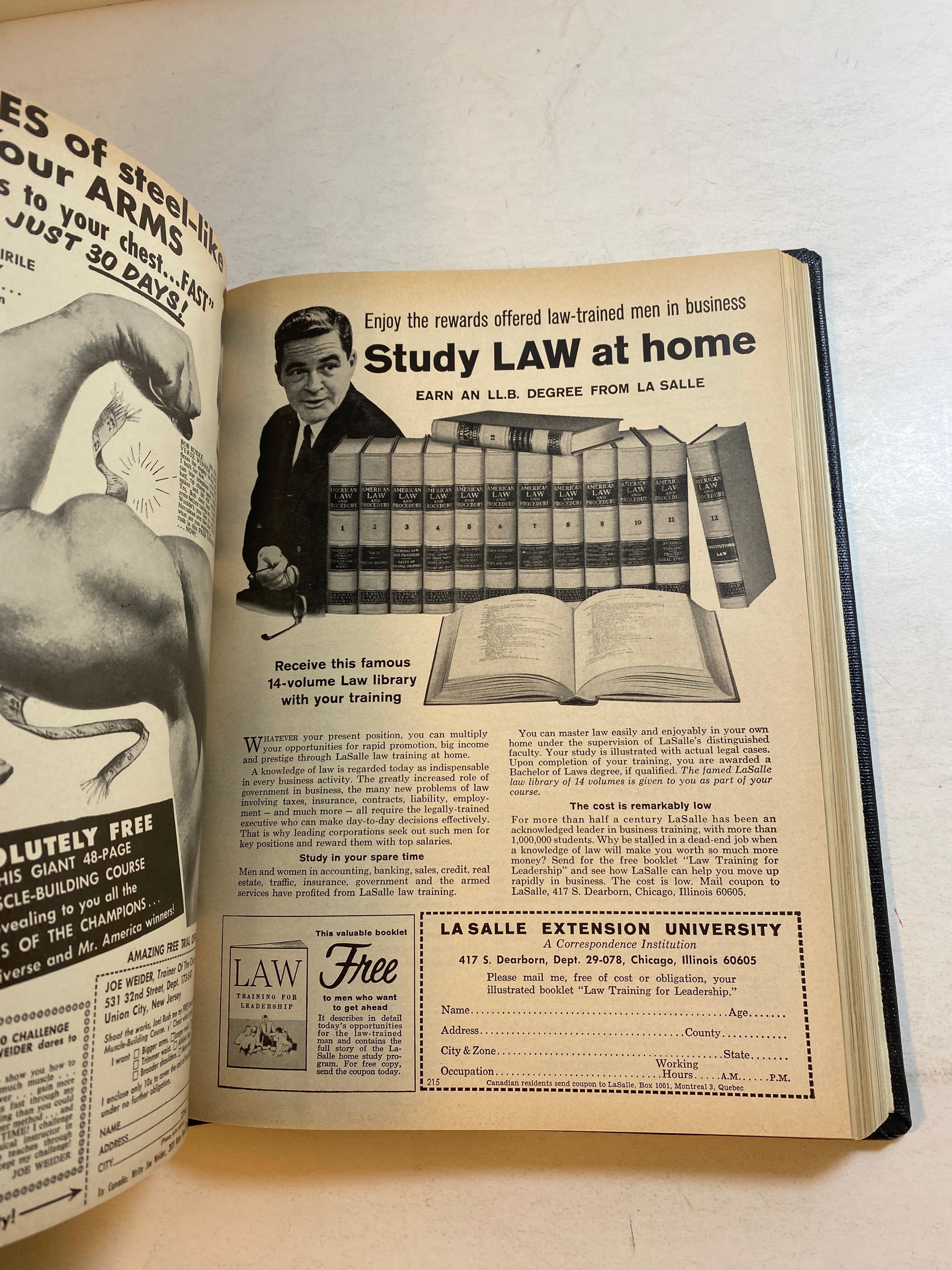 Bound Lot of 8 Ring Boxing Magazine 1964 Library Bound