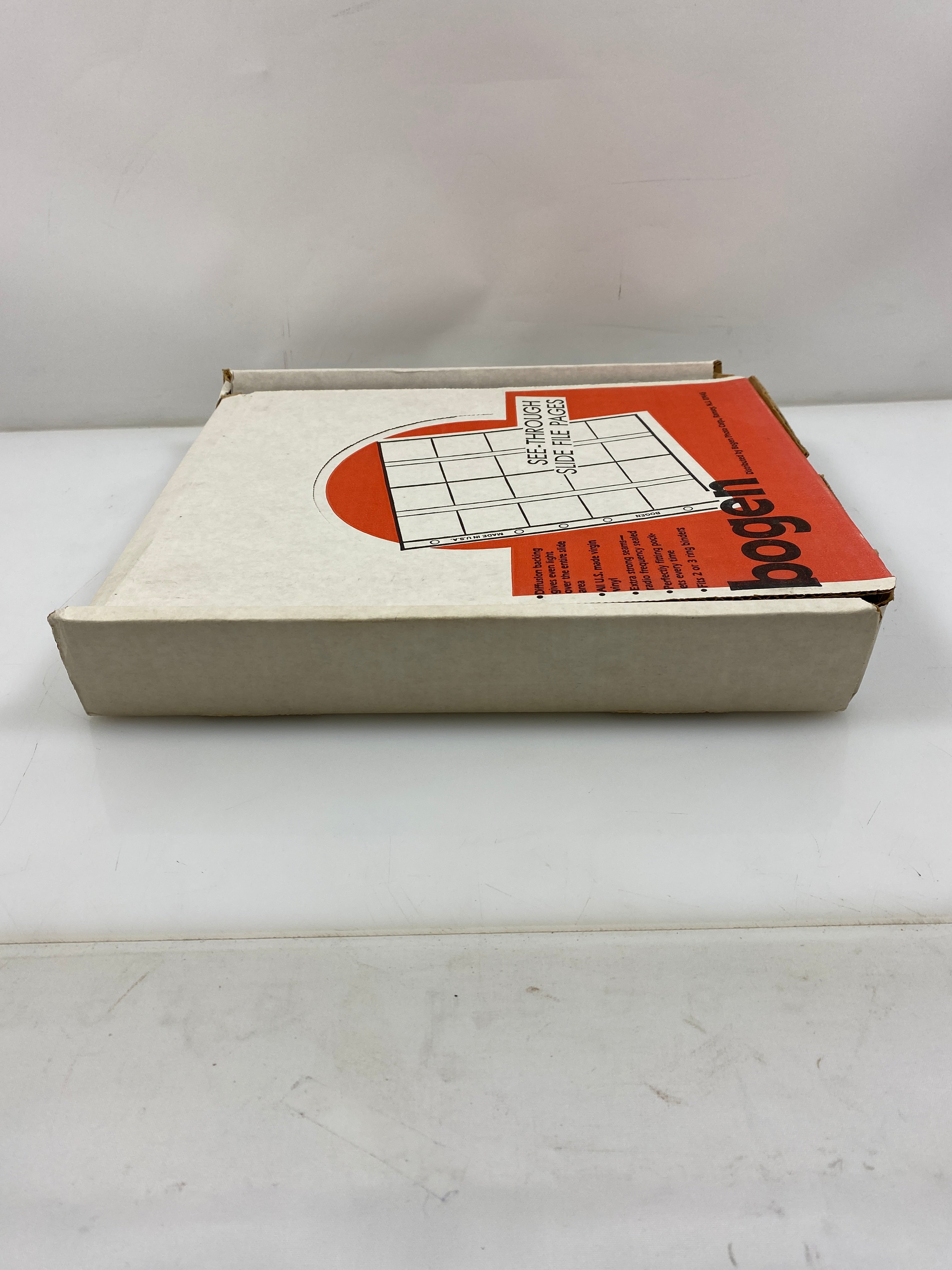 Box of Bogen 2x2 See-Through Top Load Slide Free Pages