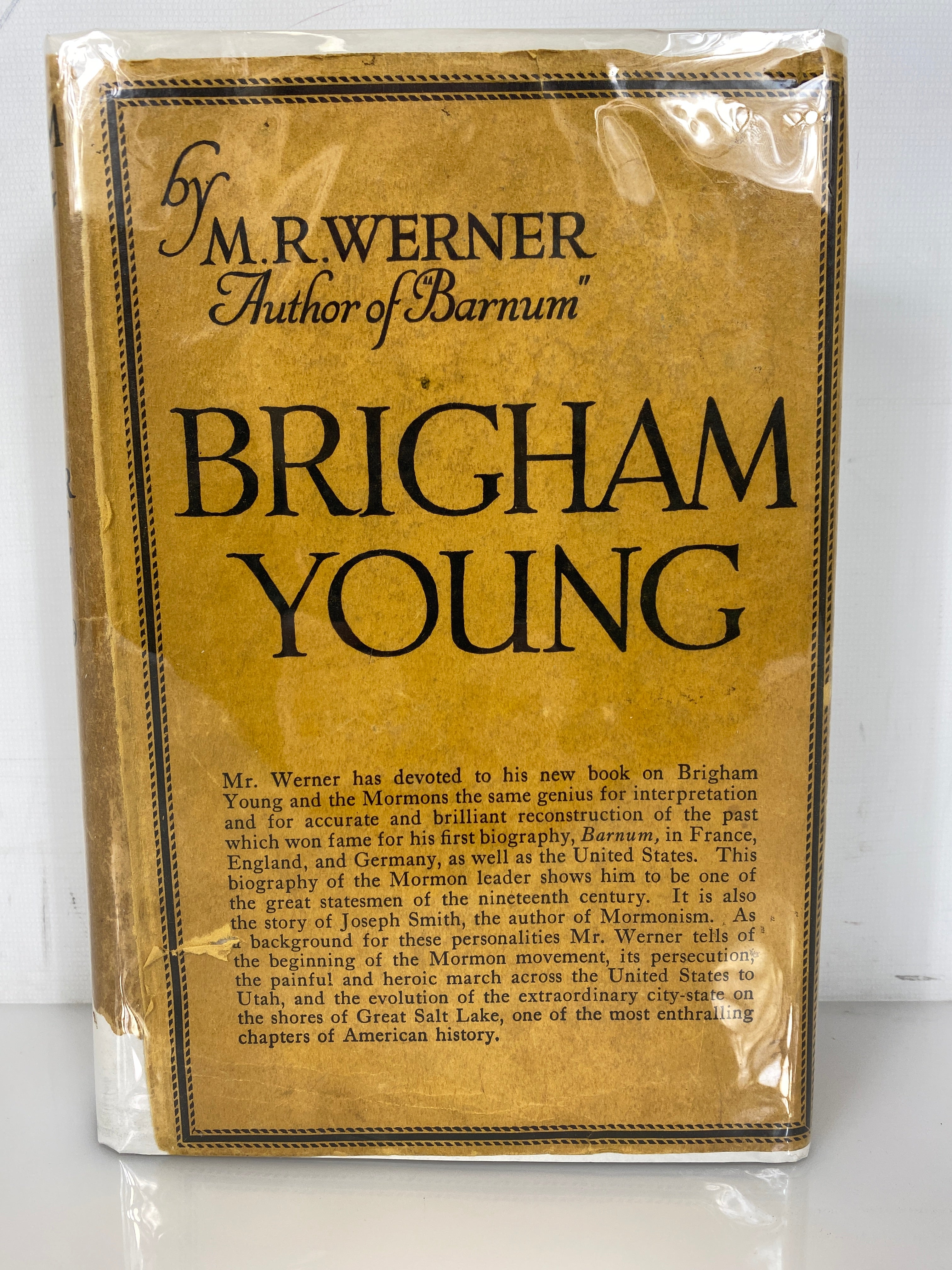 Brigham Young by M.R. Werner 1925 First Edition HC DJ