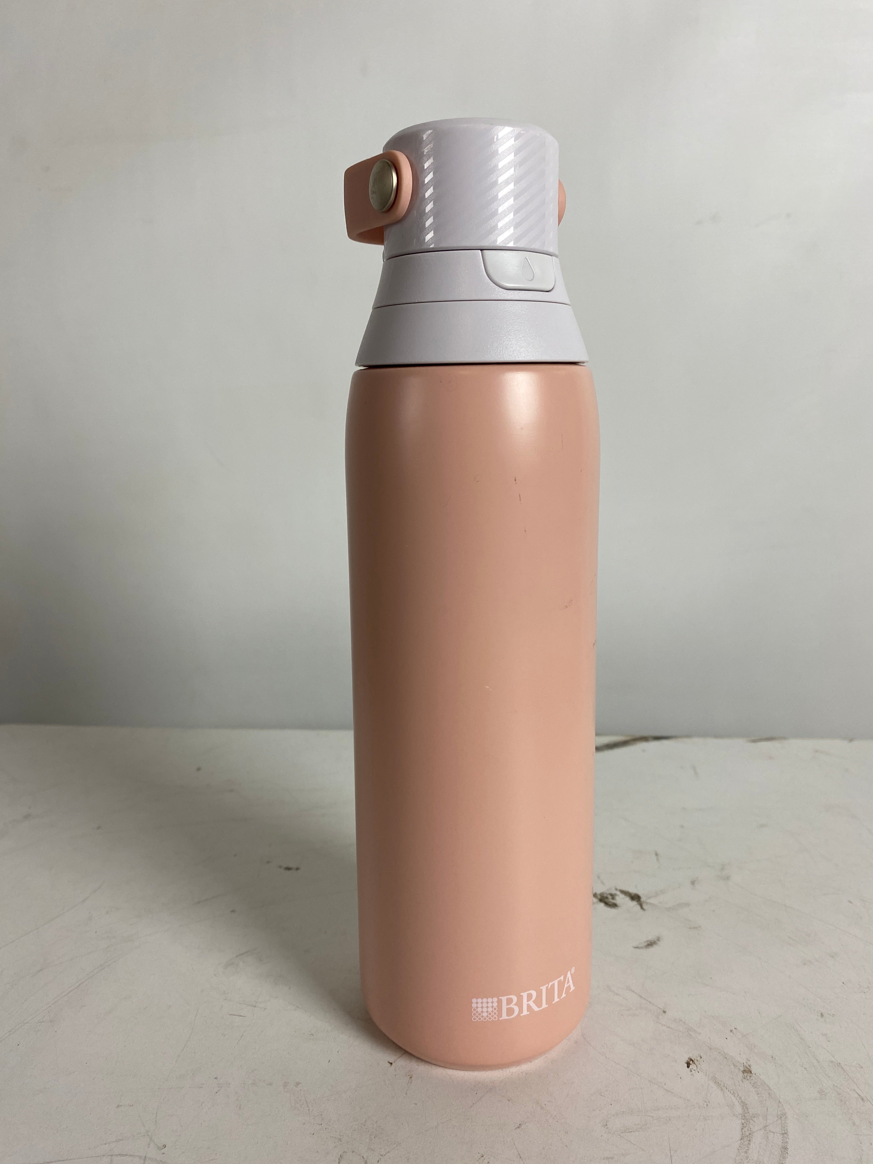 Brita Pink Premium Stainless Steel Insulated Filtered Water Bottle 20oz