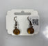 Bronze Metallic Gold Bead Dangle Earrings