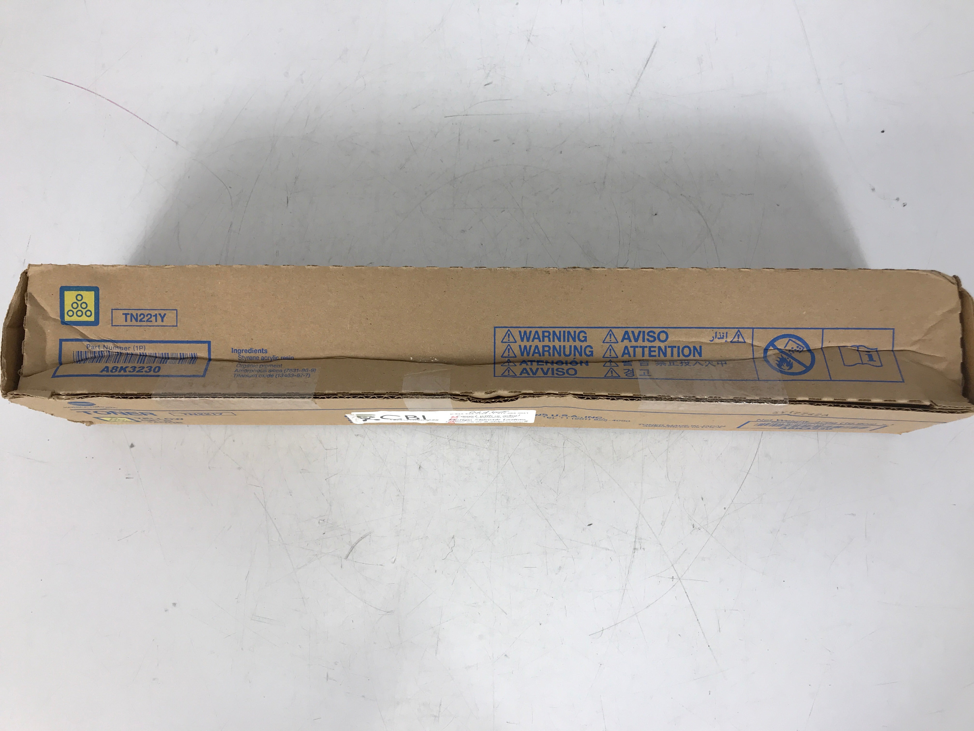 Brother TN221Y Genuine Yellow Toner