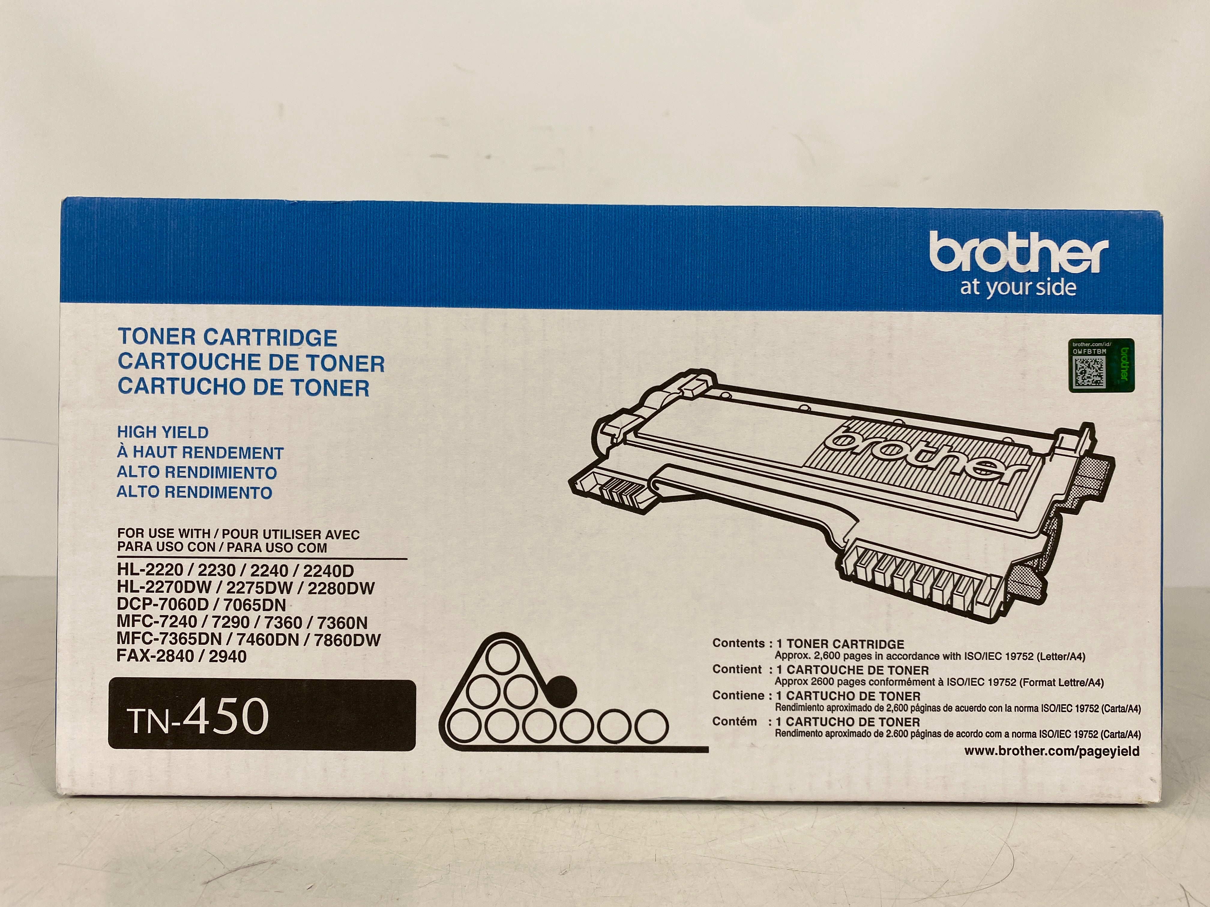 Brother TN450 Black Toner Cartridge