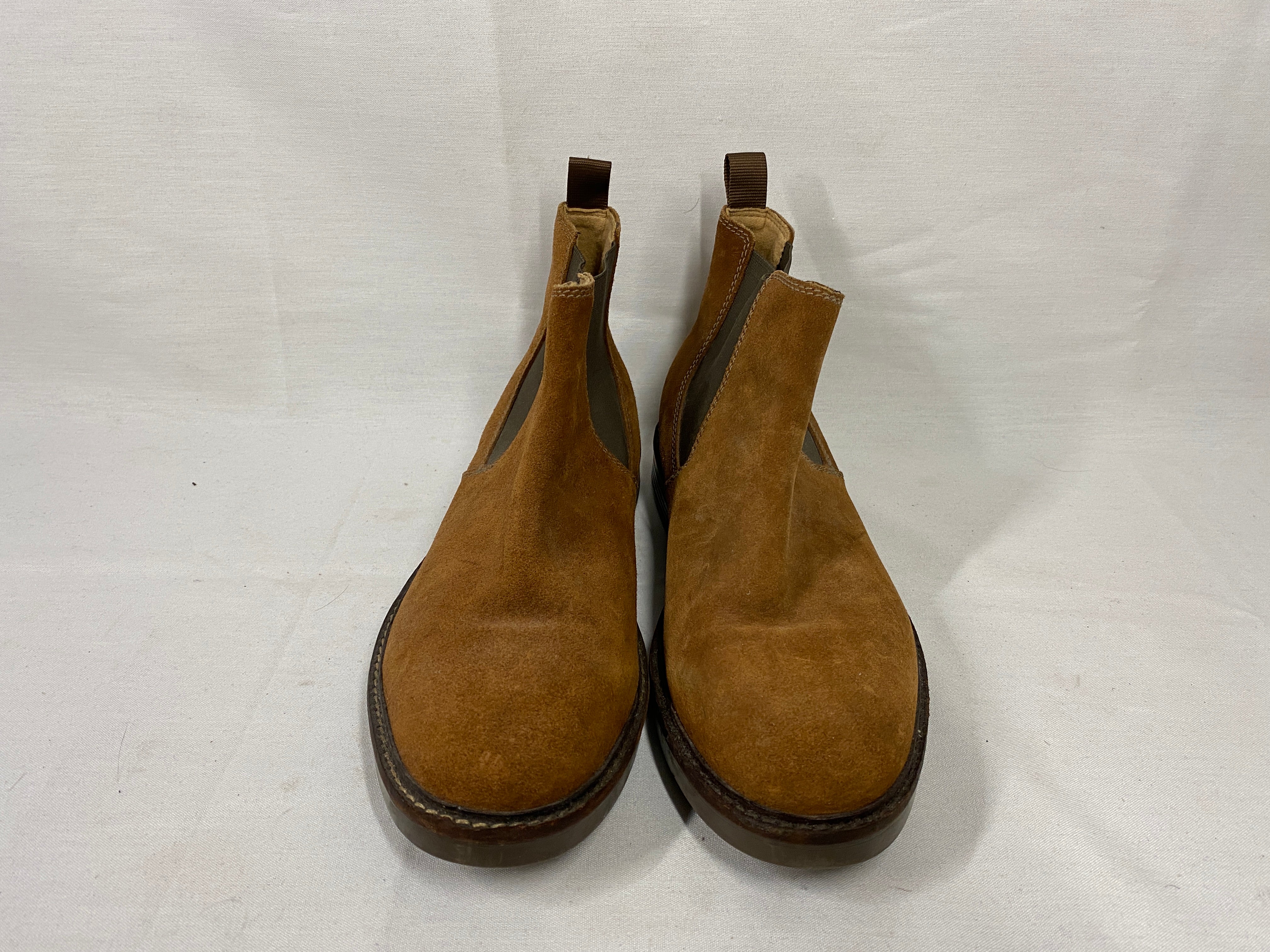 Brown Clarks Collection Ultimate Comfort Suede Chelsea Boots Men's Size 9