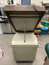Brown Upholstered Tan Metal Examination Table