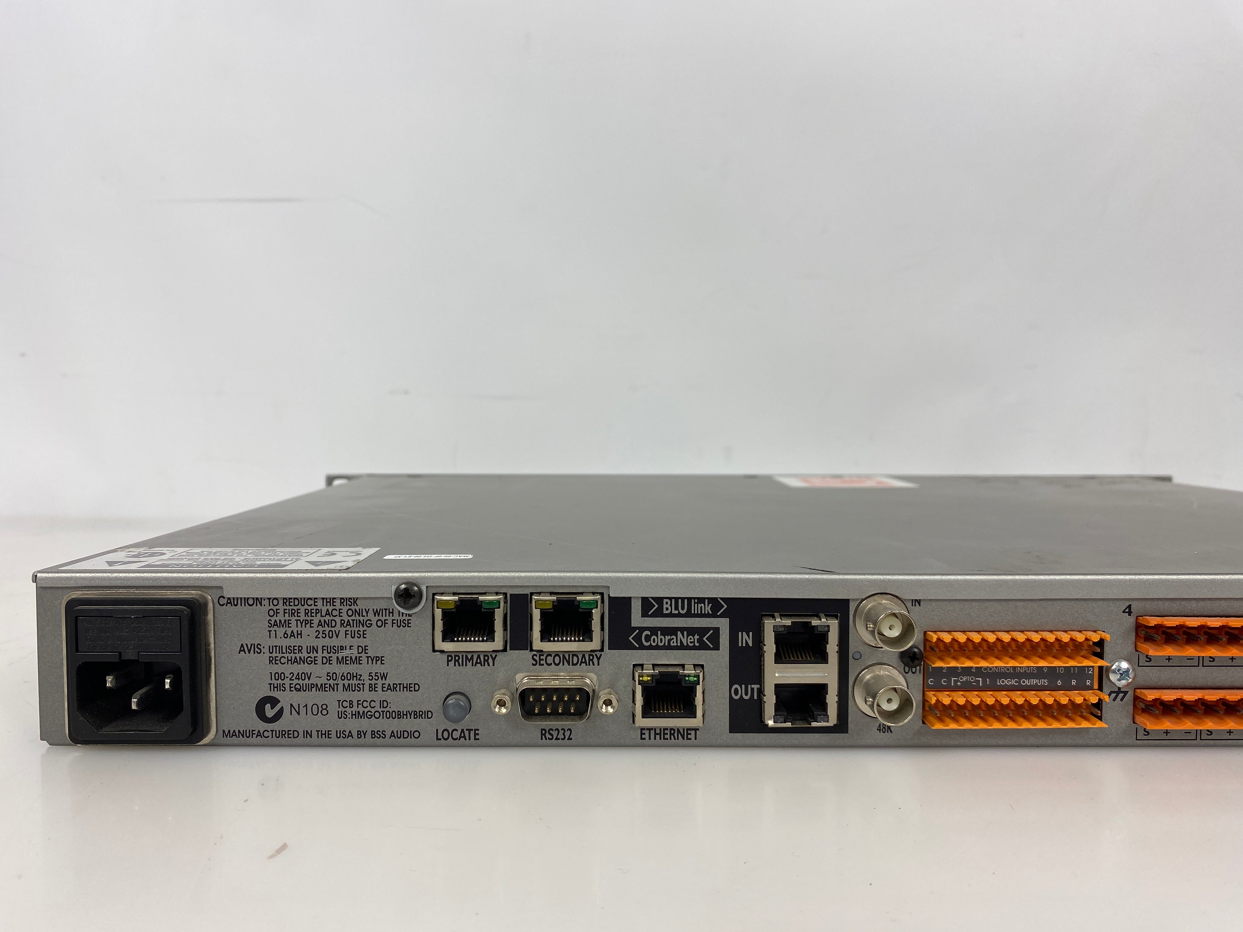 BSS Audio Soundweb London BLUE-320 I/O Expander with BLU link and CobraNet *Untested*