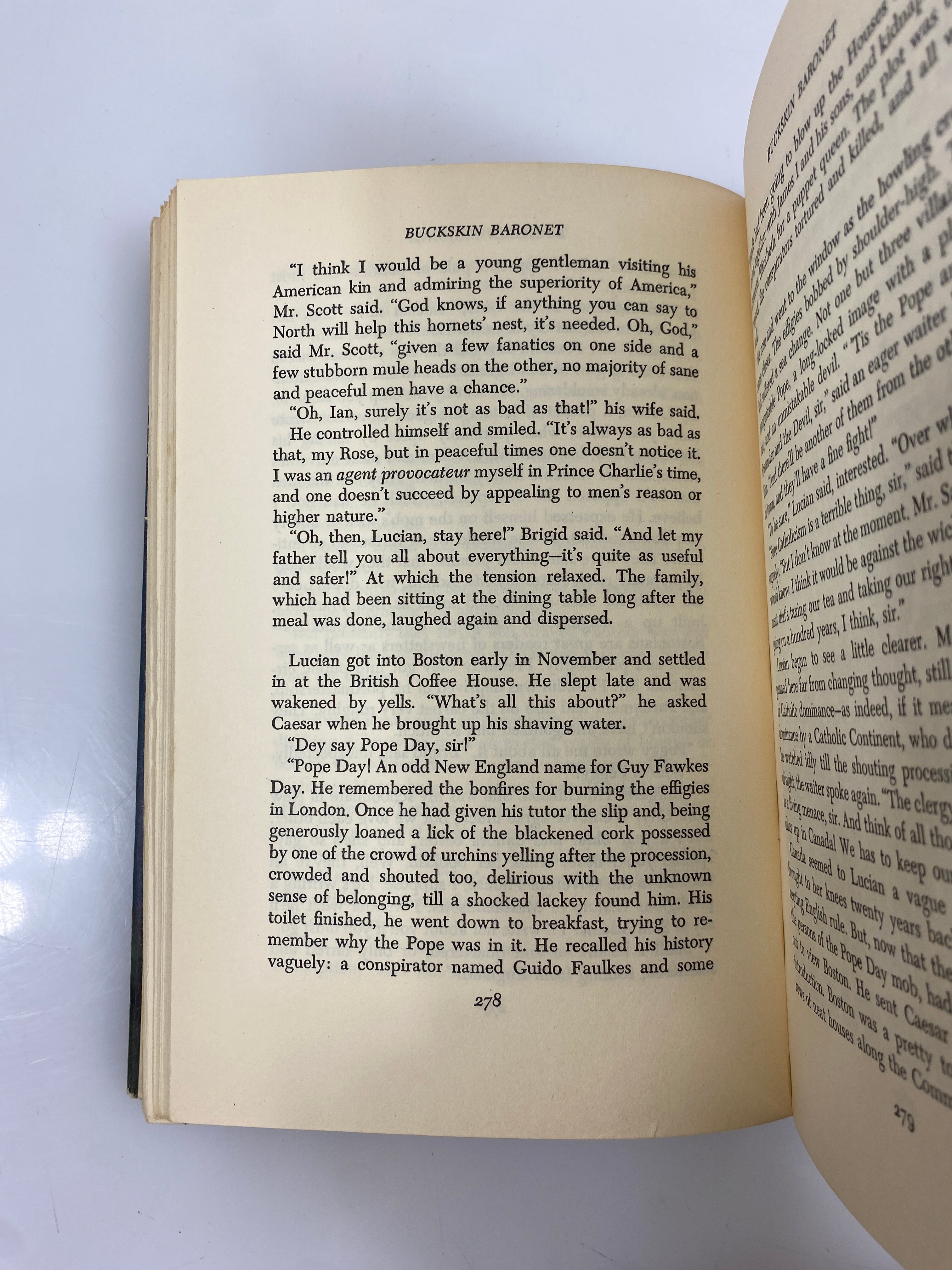 Buckskin Baronet by Widdemer NY on the Eve of Revolution 1960 Vintage HCDJ