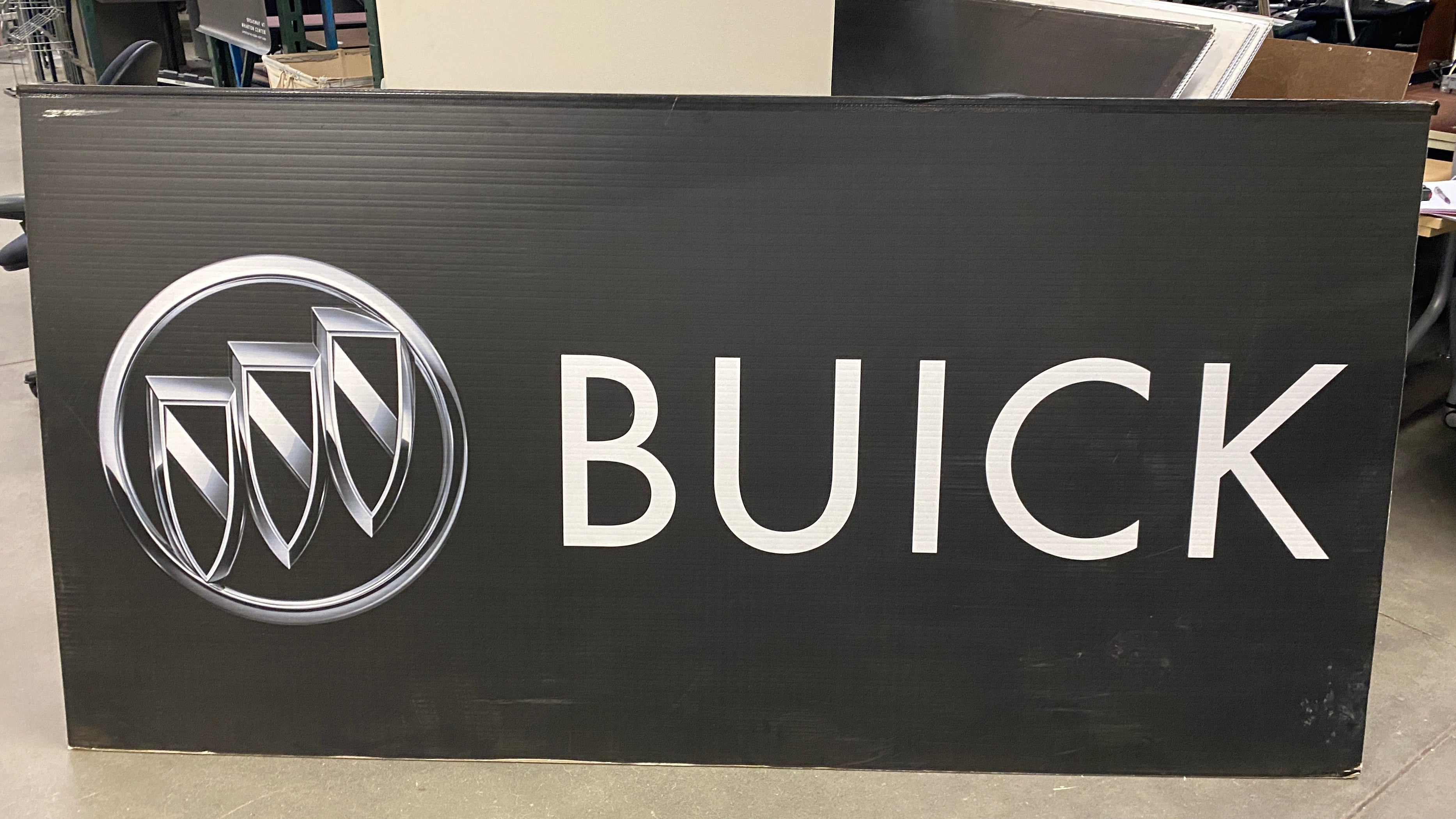 "Buick" Corrugated Sign
