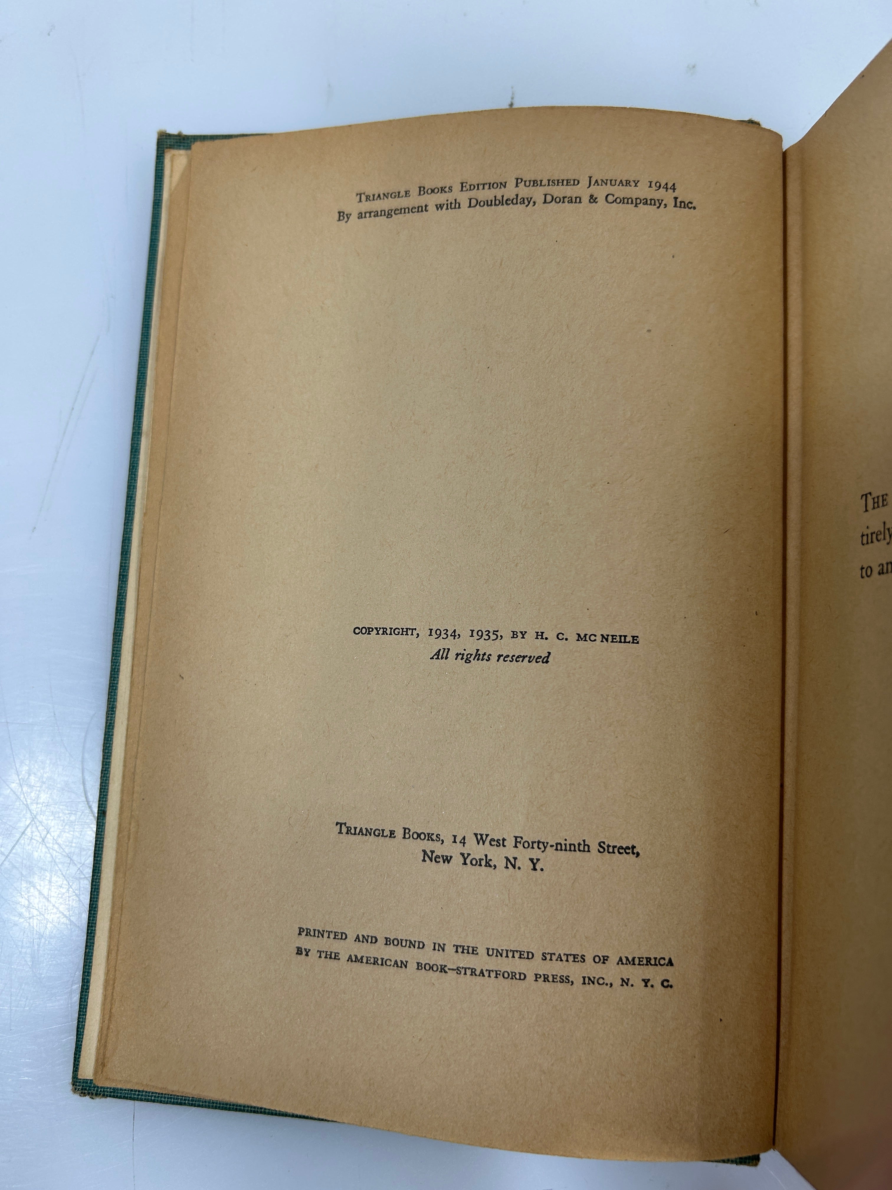 Bulldog Drummond at Bay H.C. McNeile Triangle Books 1935 HC