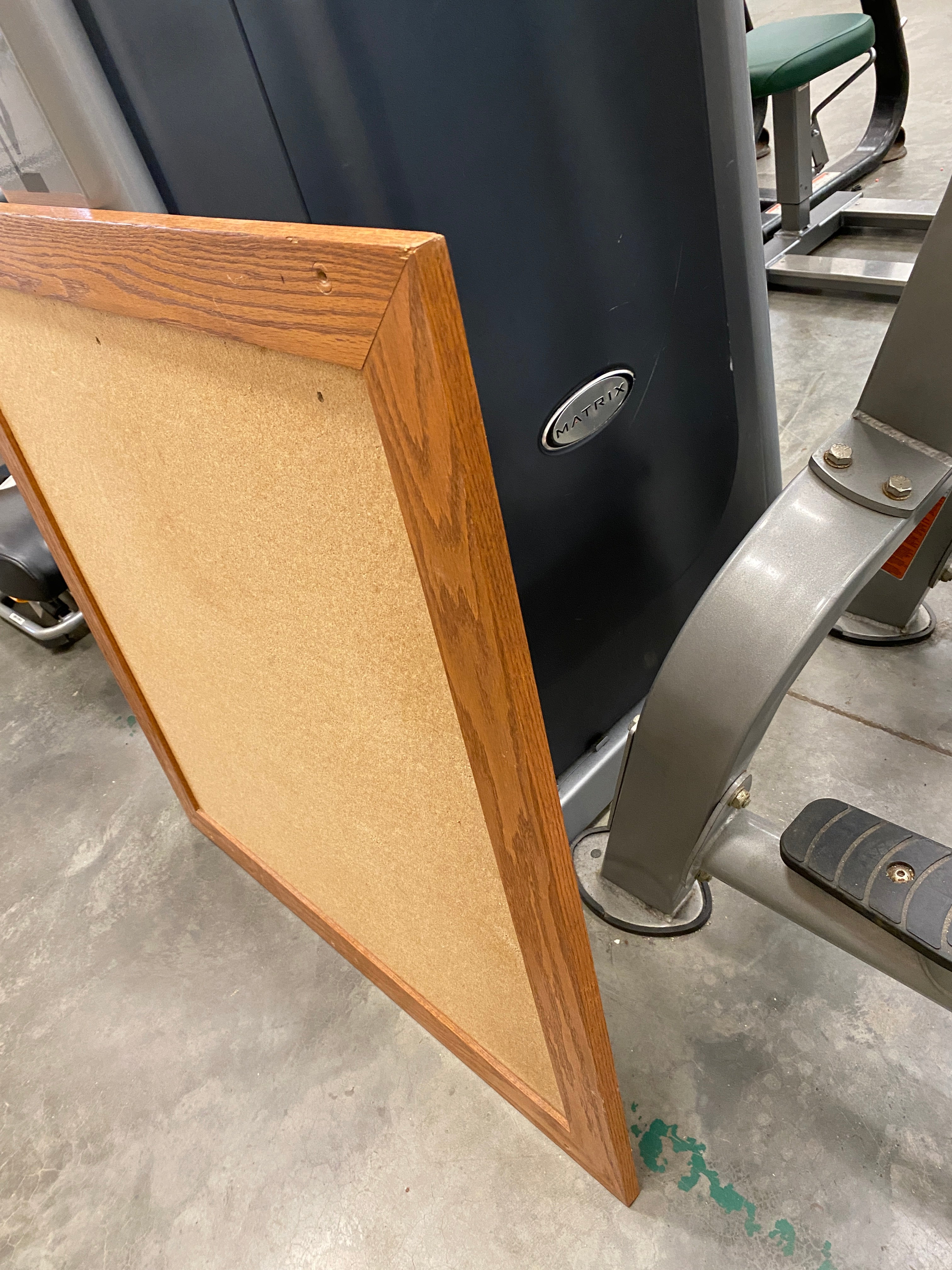 Bulletin Board With Wooden Frame