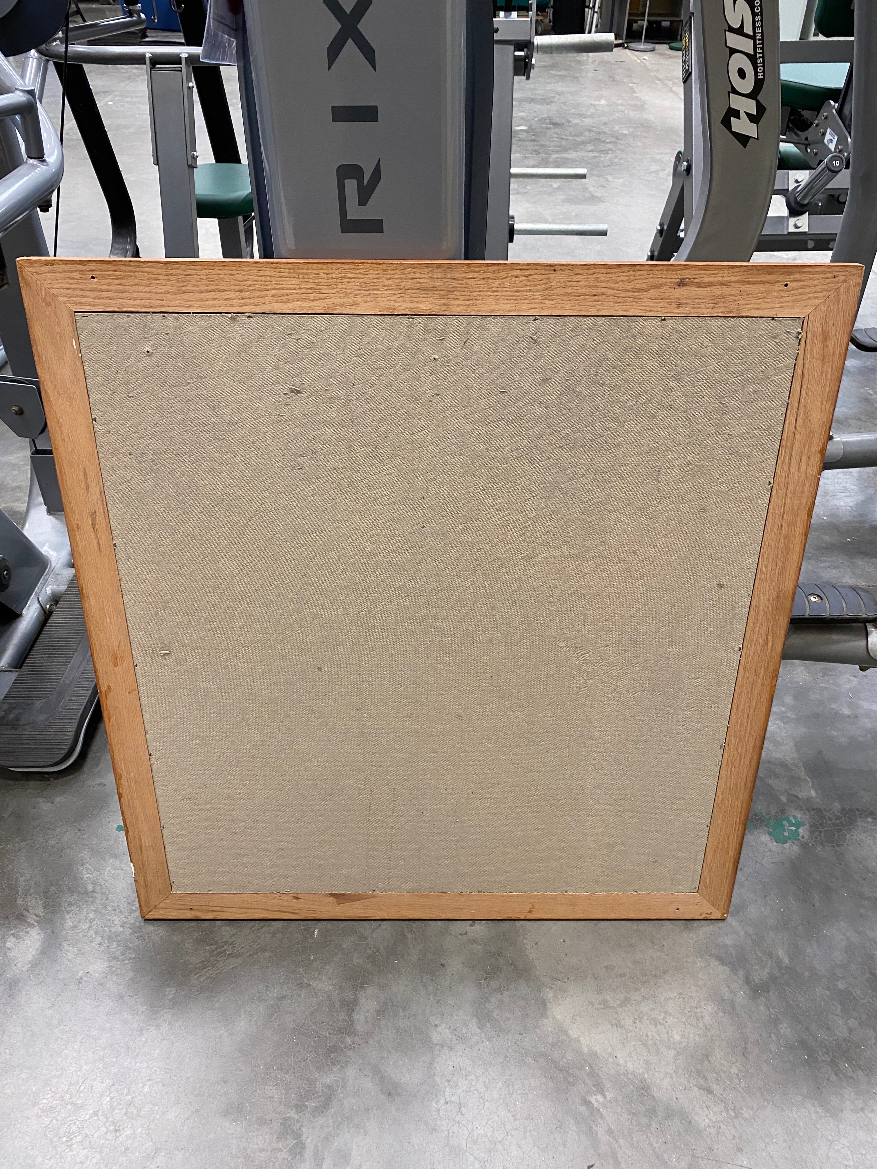 Bulletin Board With Wooden Frame