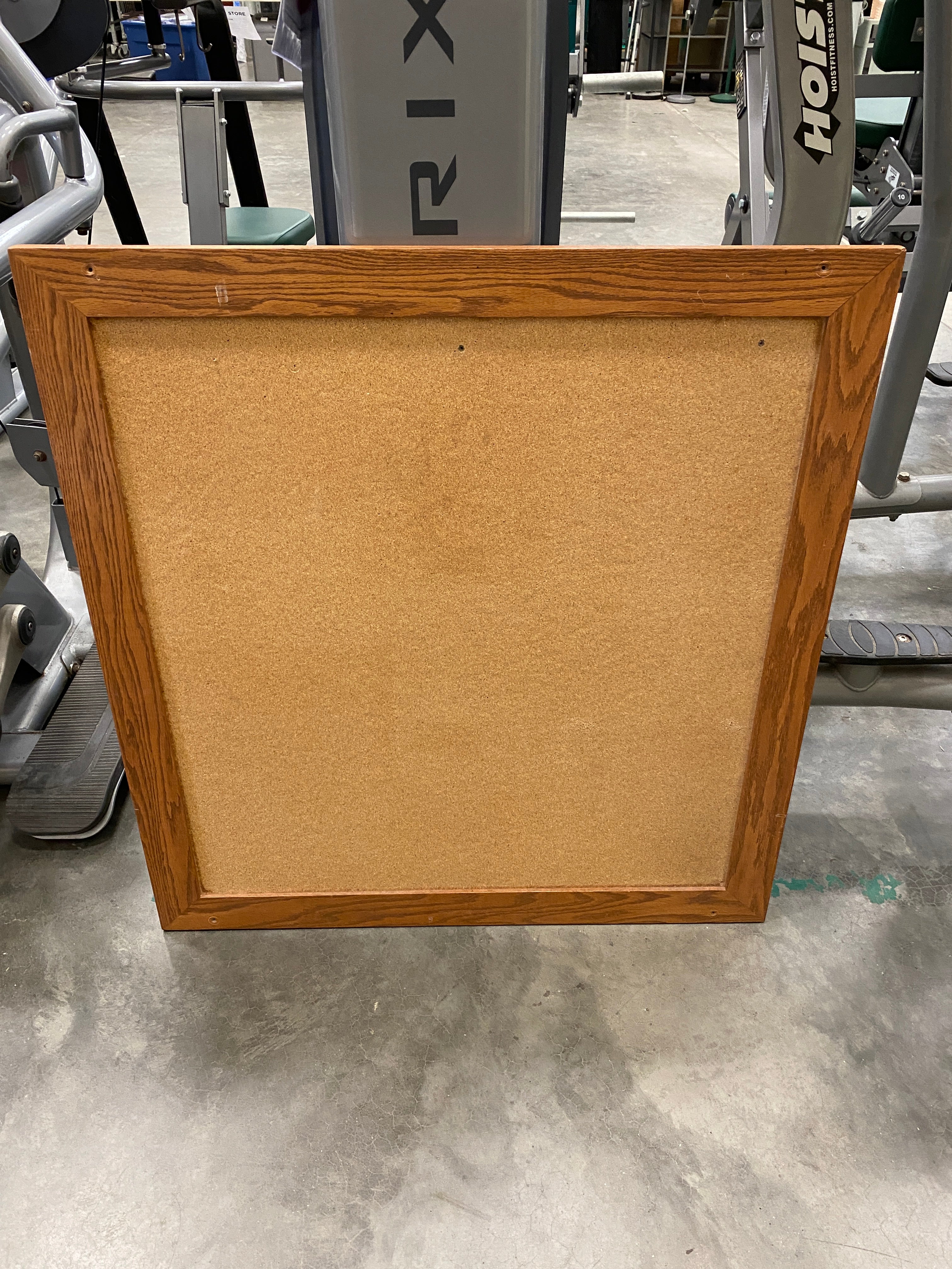 Bulletin Board With Wooden Frame