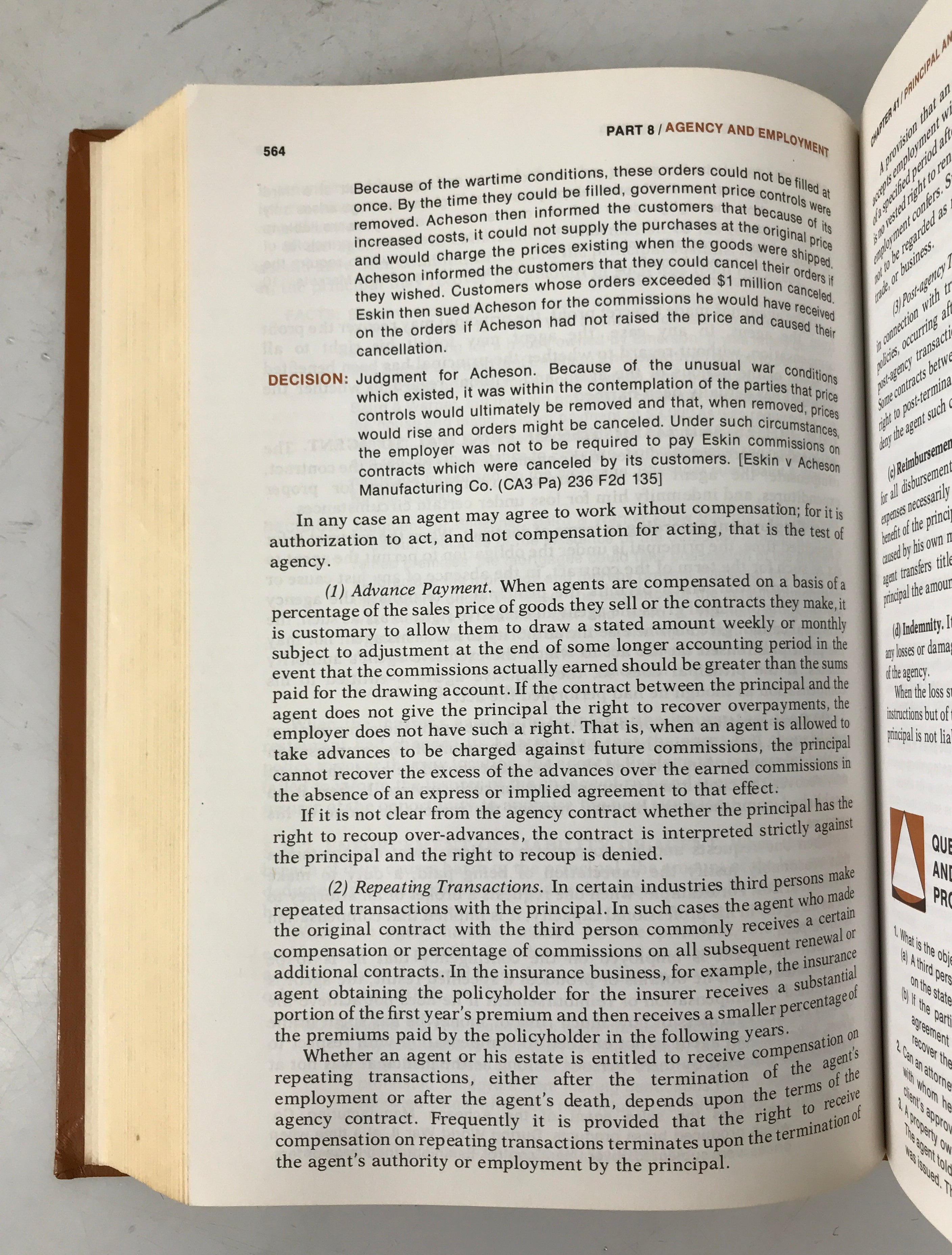 Business Law Anderson/Kumpf 10th Edition 1976 HC